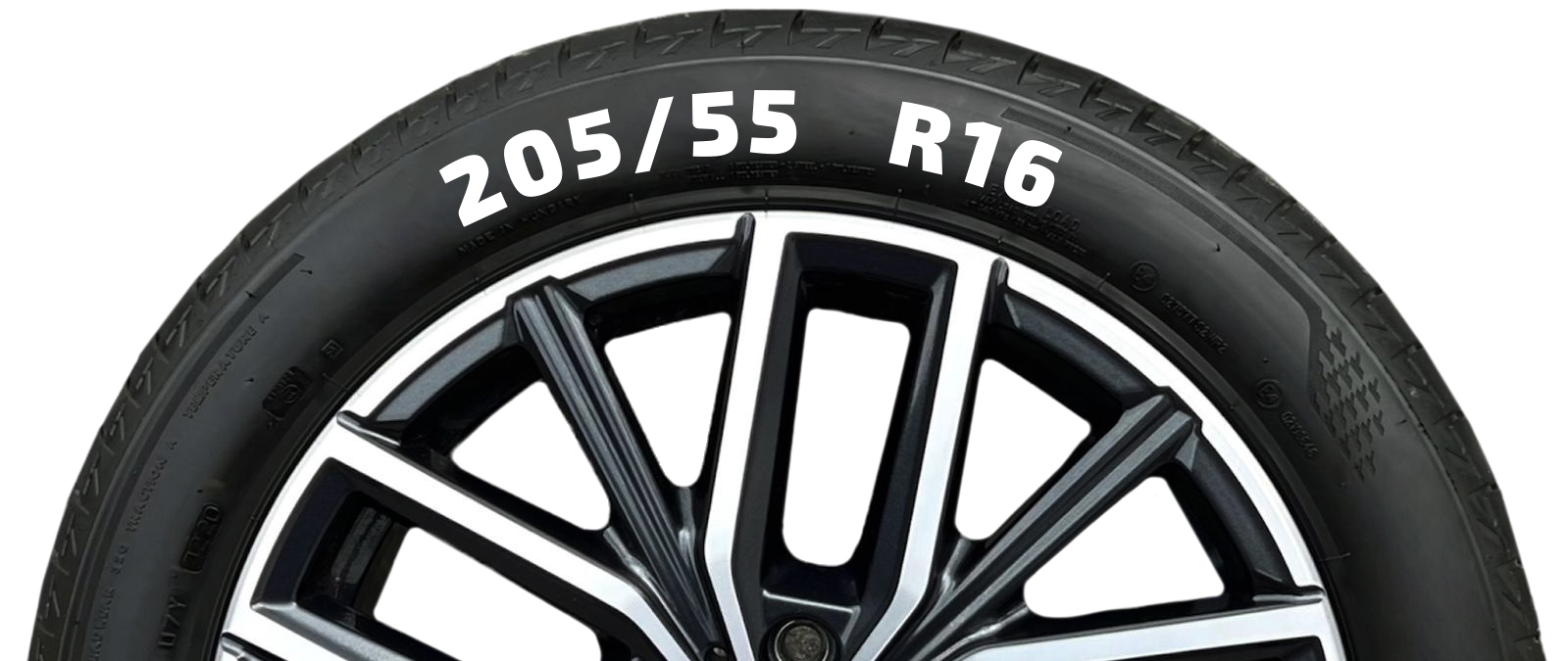 Reifengröße am Reifen