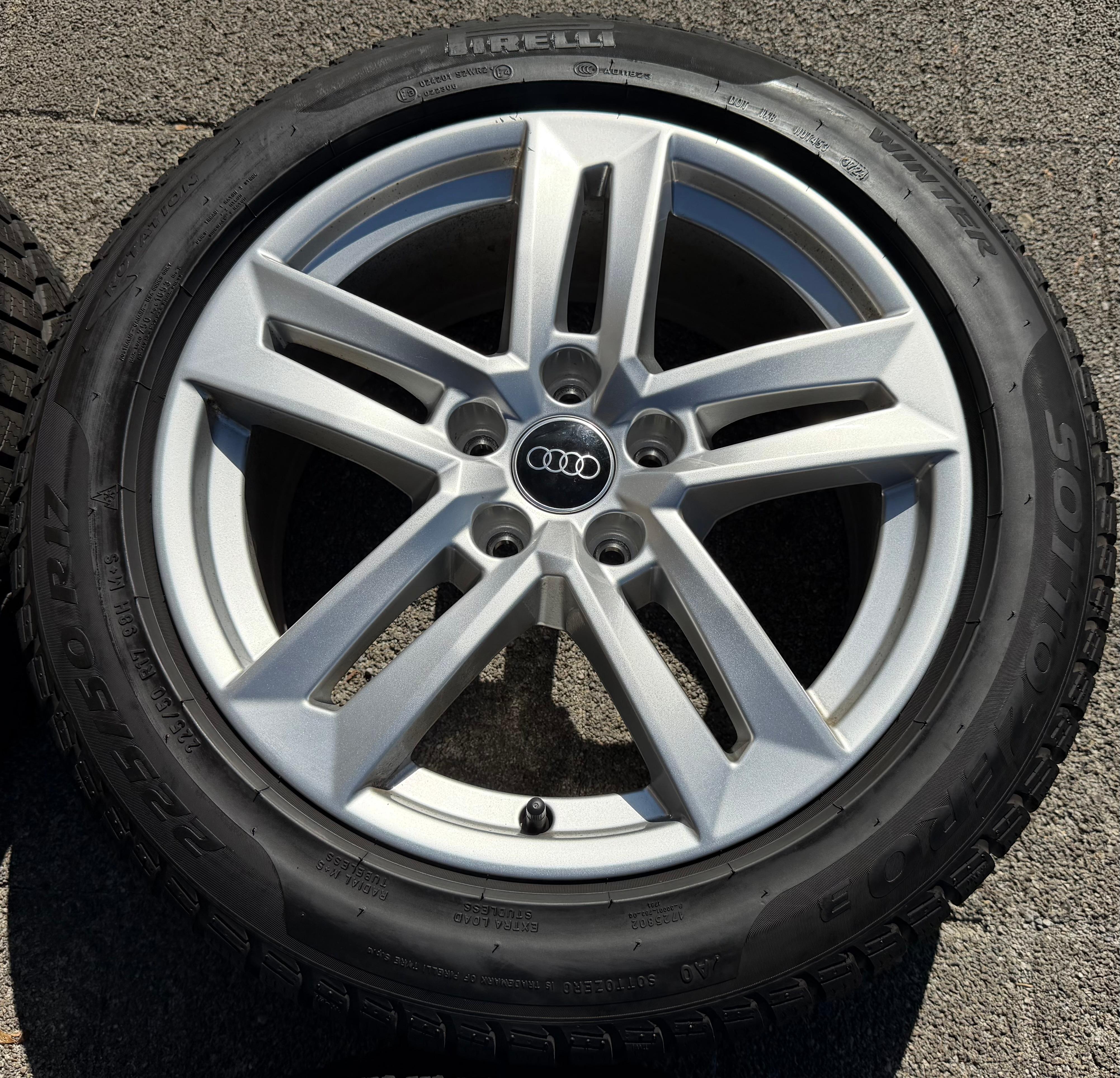 4 Original 17" Alu Winterräder Audi A4 B9 8W 8W0601025P 225/50R17 98H PIrelli 2024