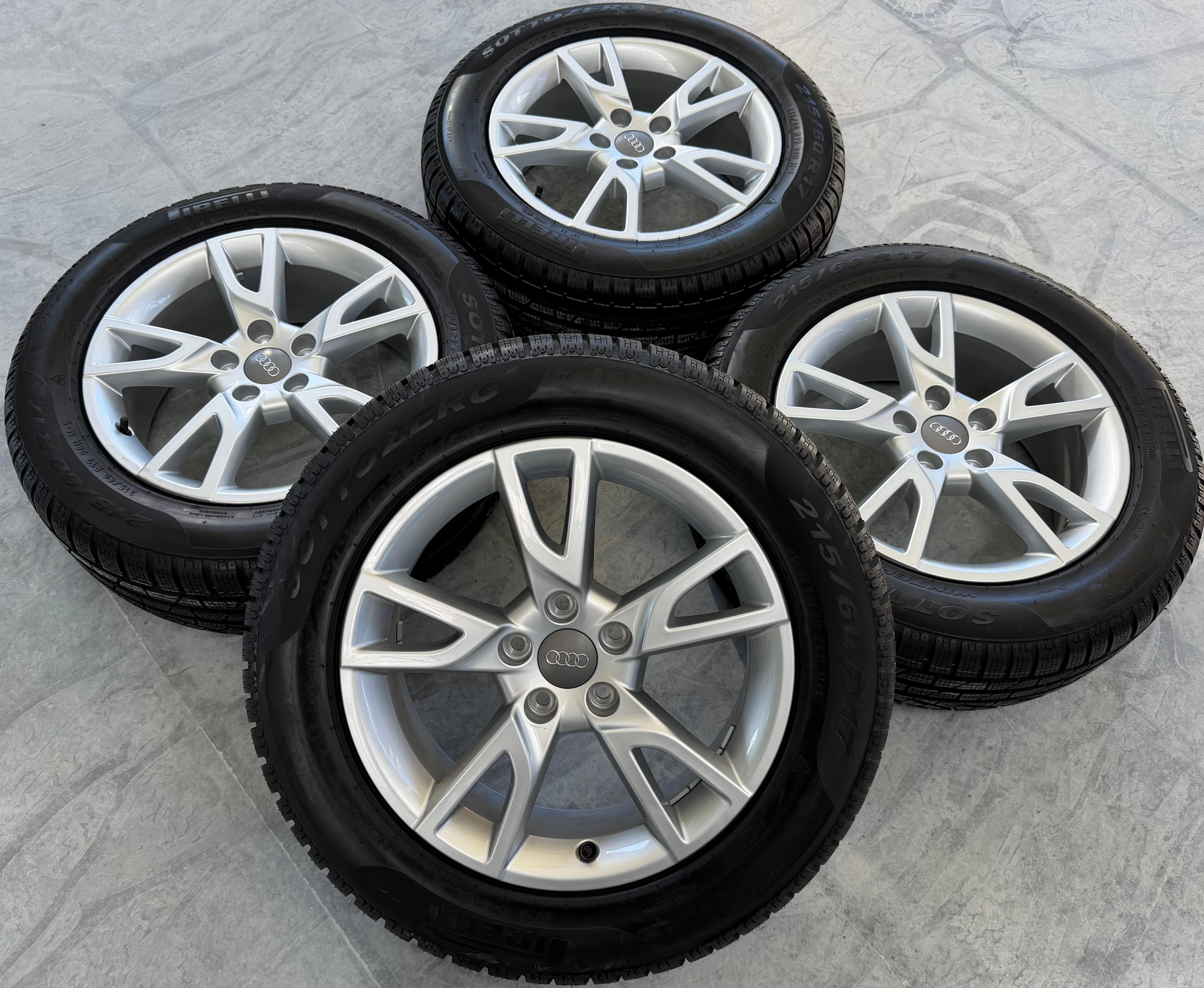 4 Original 17" Alu Winterräder Audi Q3 8U 8U0071497 215/60R17 96H Pirelli