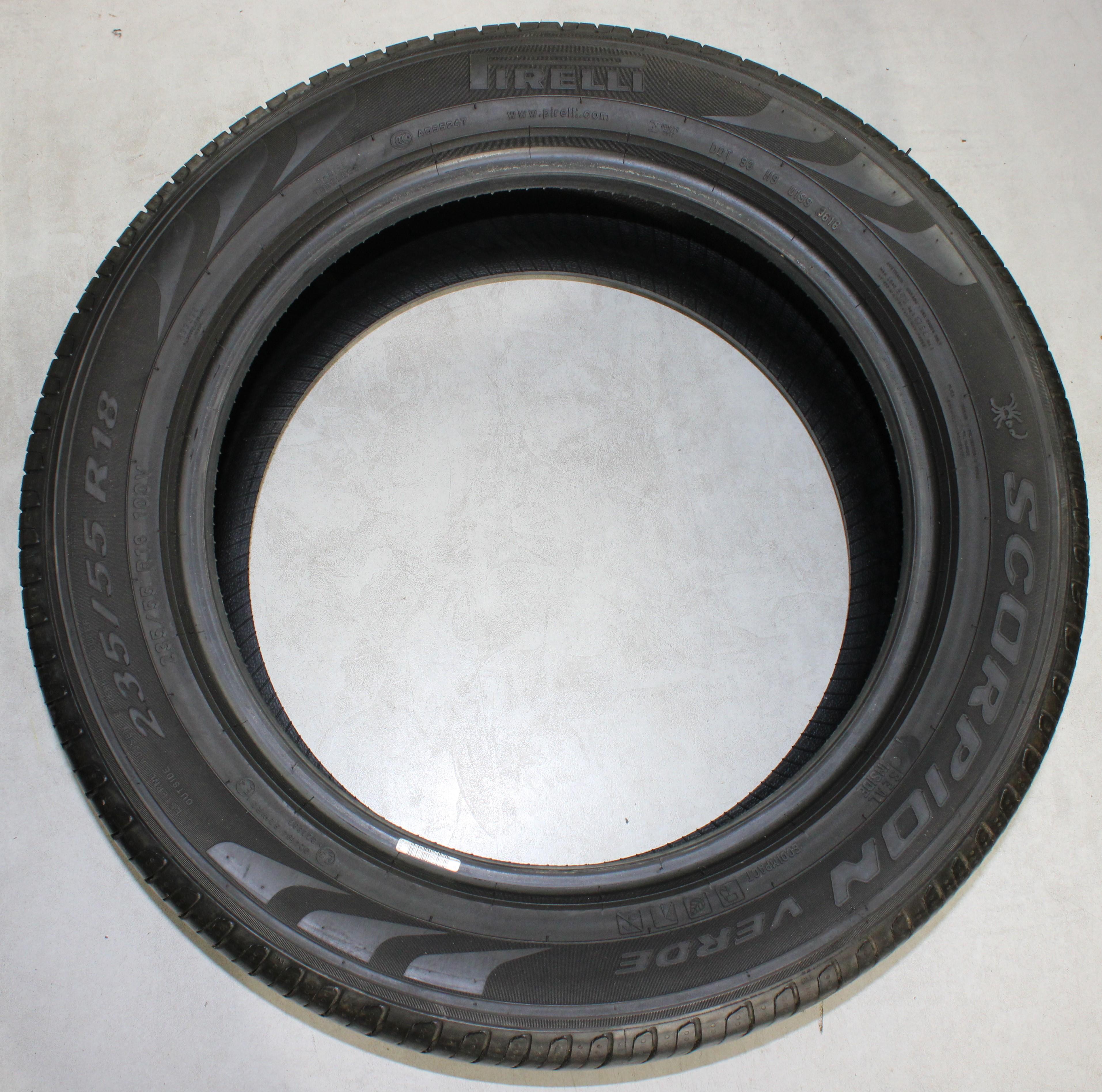4 x 235/55R18 100V Sommerreifen Pirelli Scorpion Verde 2x 6-6,5mm und 2x 5-5,5mm 2018 Seal