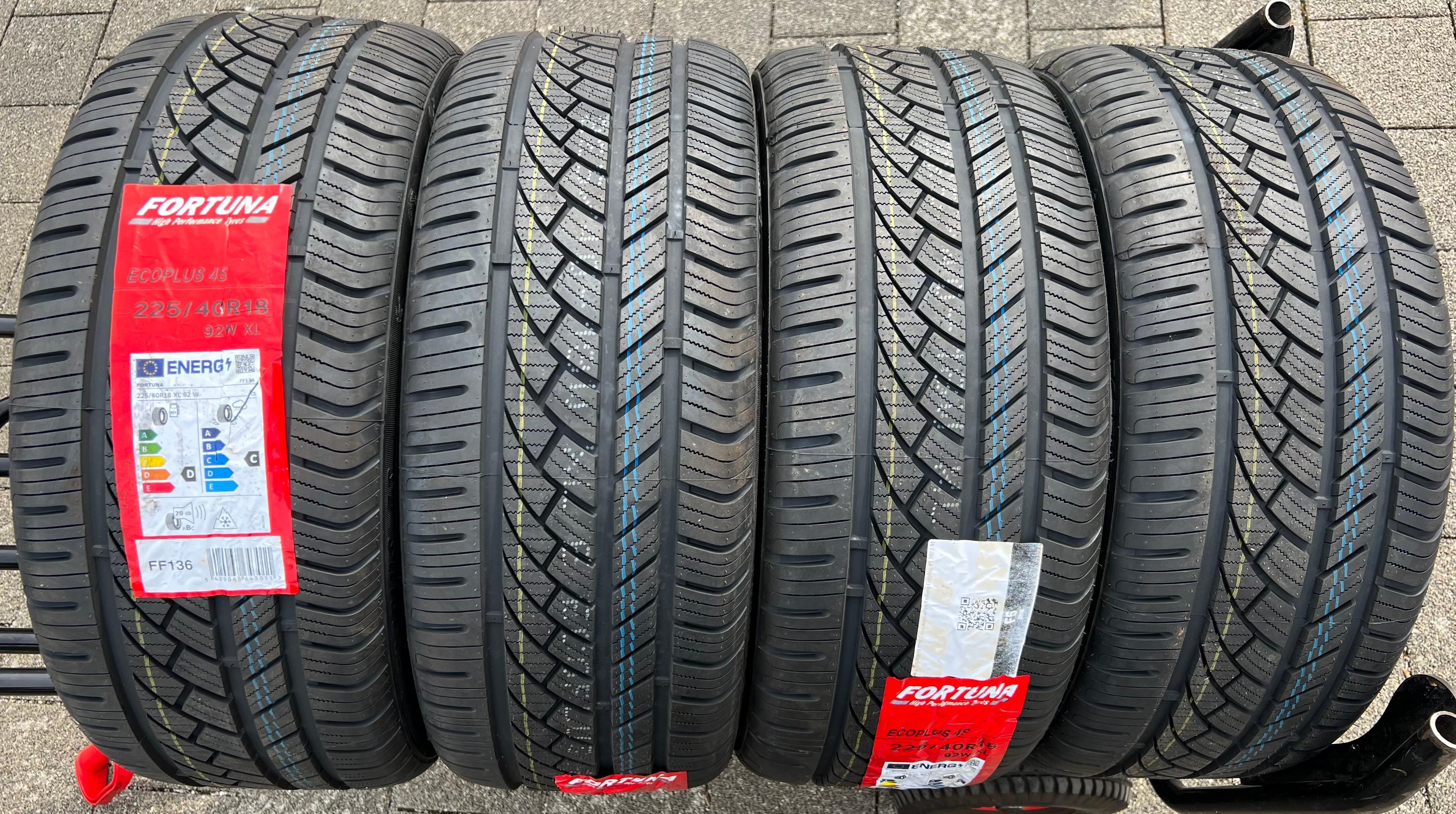 4 x 225/40R18 92W vierseizoenenbanden Fortuna Ecoplus 4S 2023