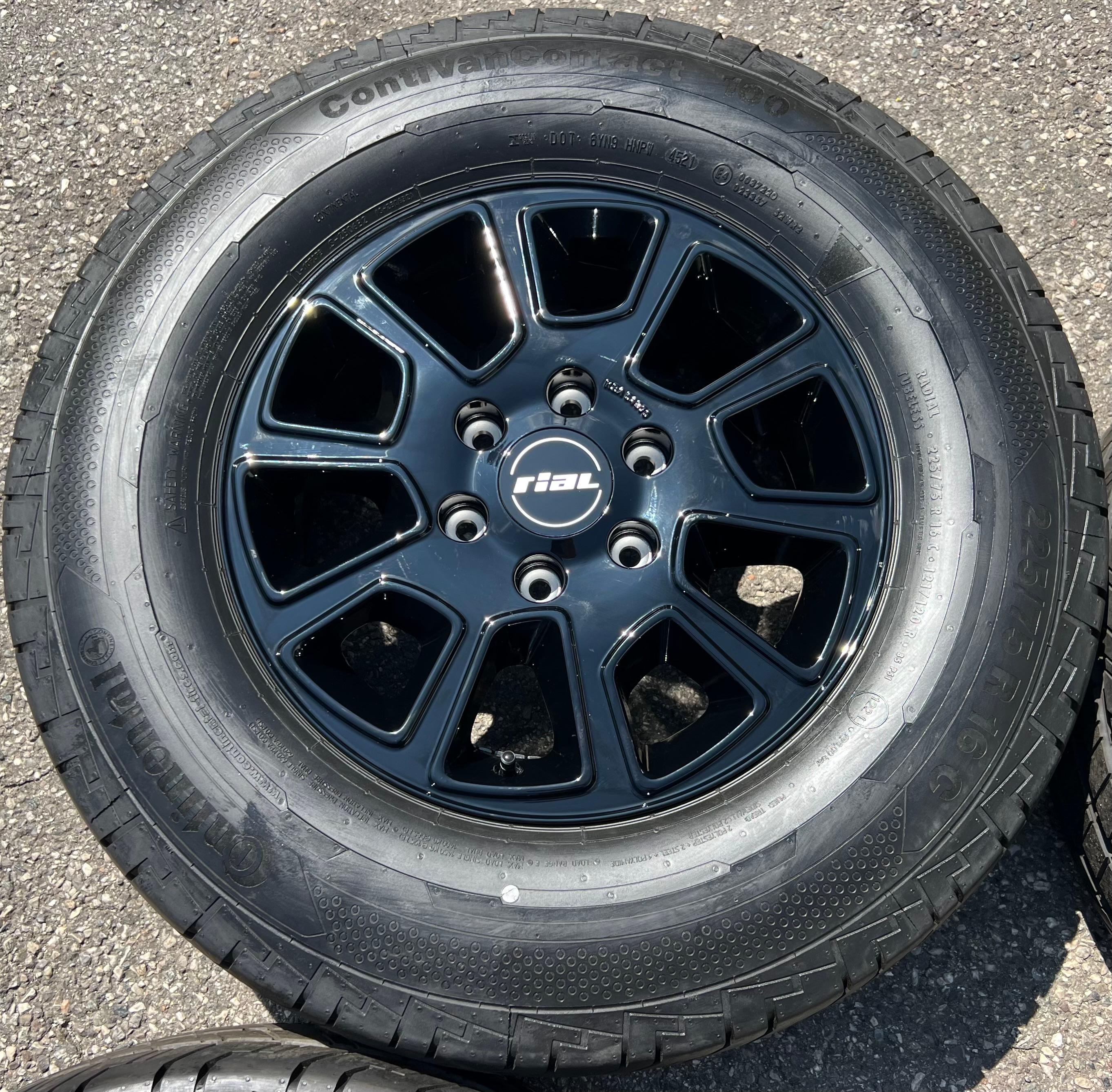 4 ALUMINIUM ZOMERWIELEN MERCEDES SPRINTER W906 W907 VW CRAFTER 225/75R16C 121/120R GRATIS LEVERING
