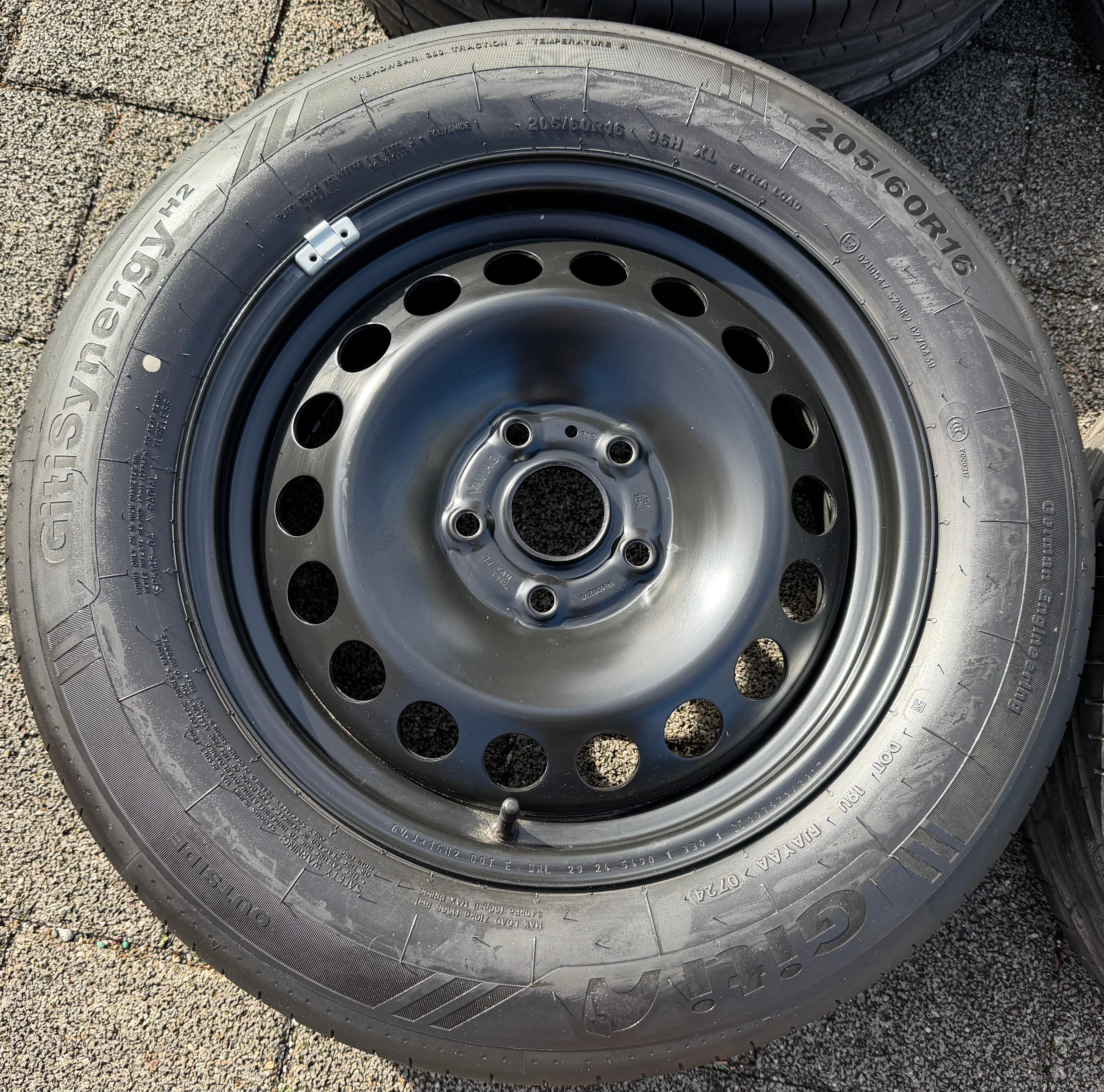 4 ORIGINAL STAHLFELGEN 16" FELGEN VW CADDY V SK 6,5x16 ET48 5x112 FREIHAUS