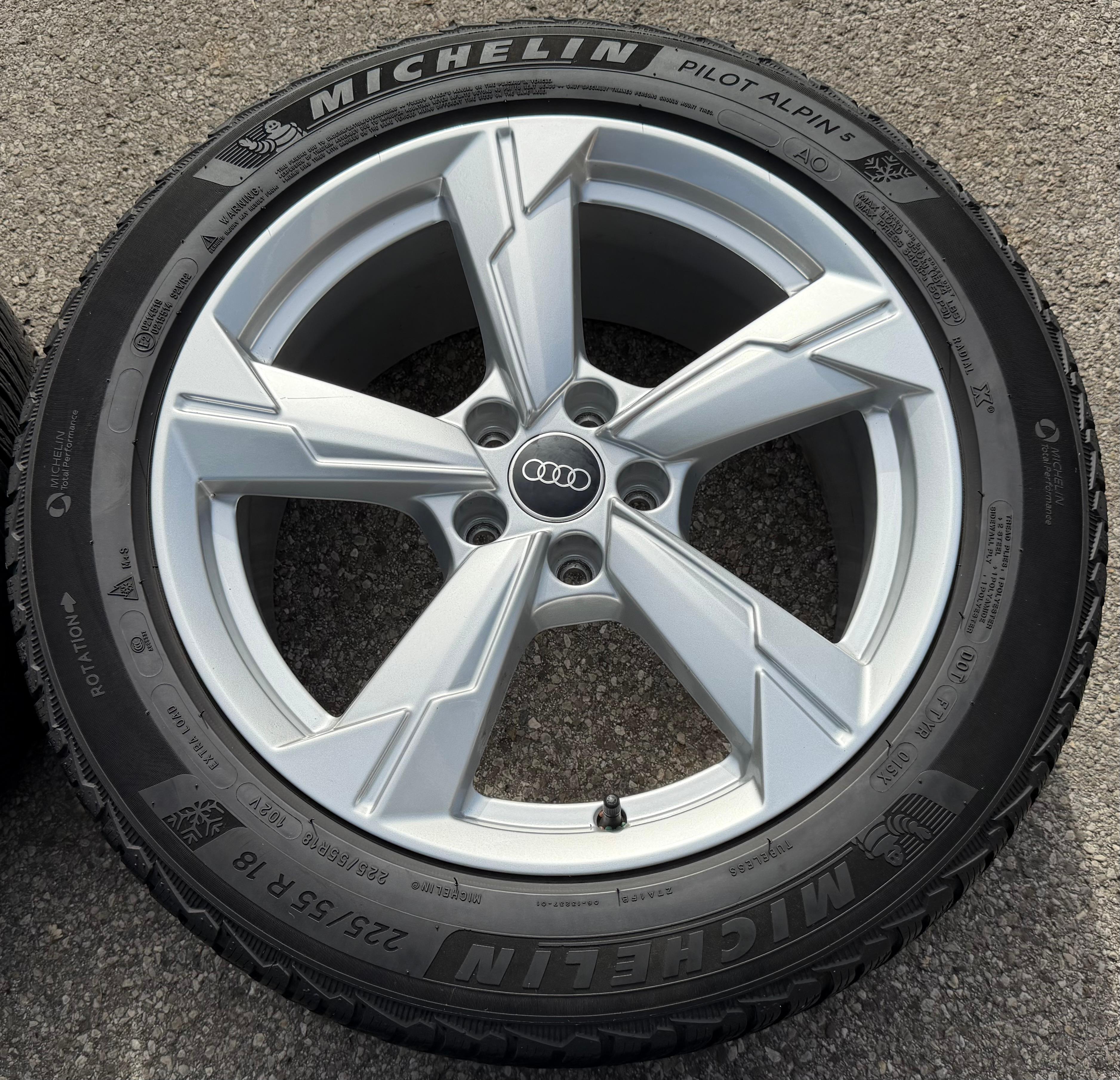 4 ruedas de invierno de aluminio originales de 18" para Audi A6 4K F2 C8 4K0601025D 225/55R18 102V