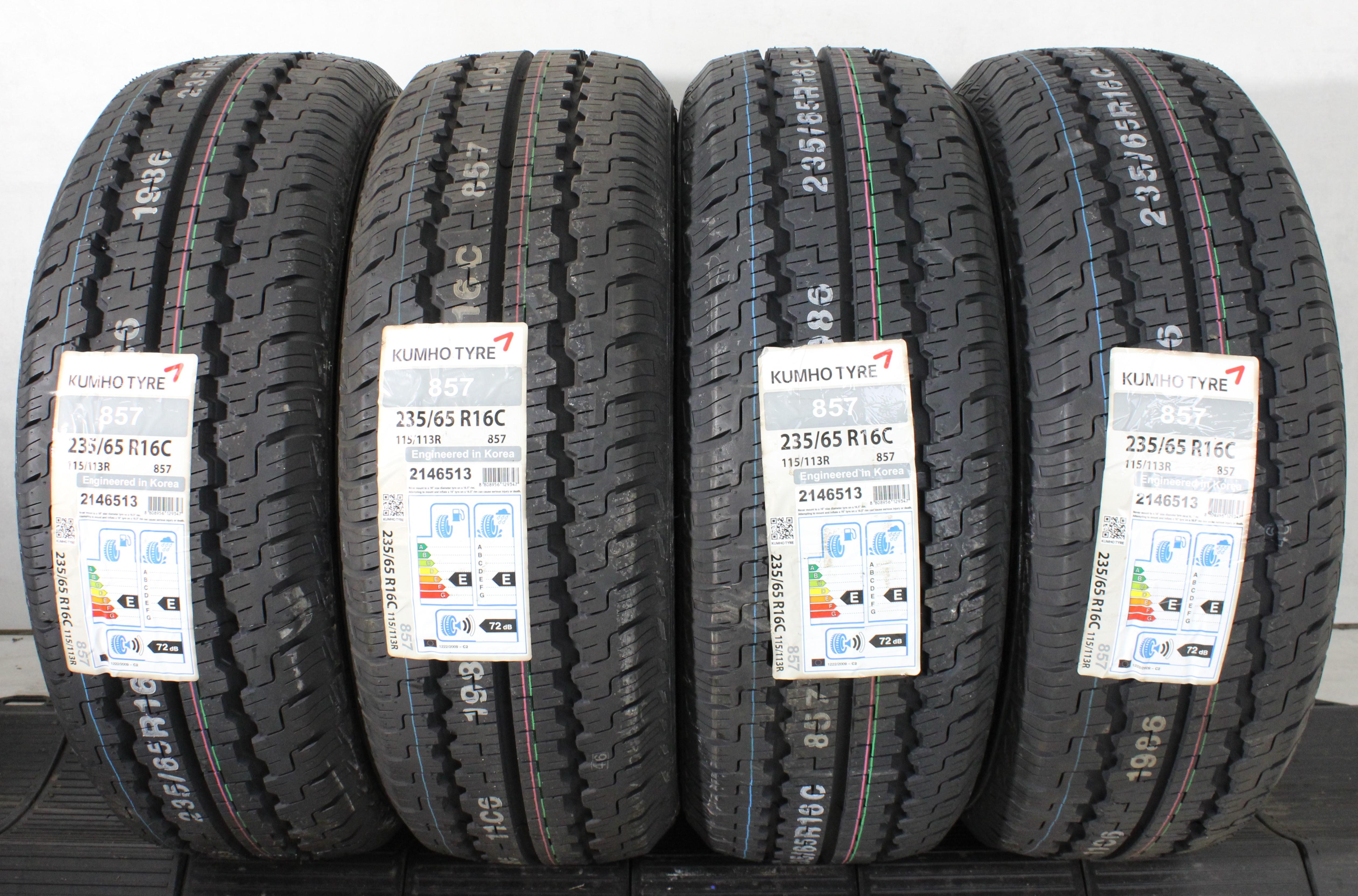 4 x 235/65R16C 115/113R Sommerreifen Kumho Radial 857 NEU 2017