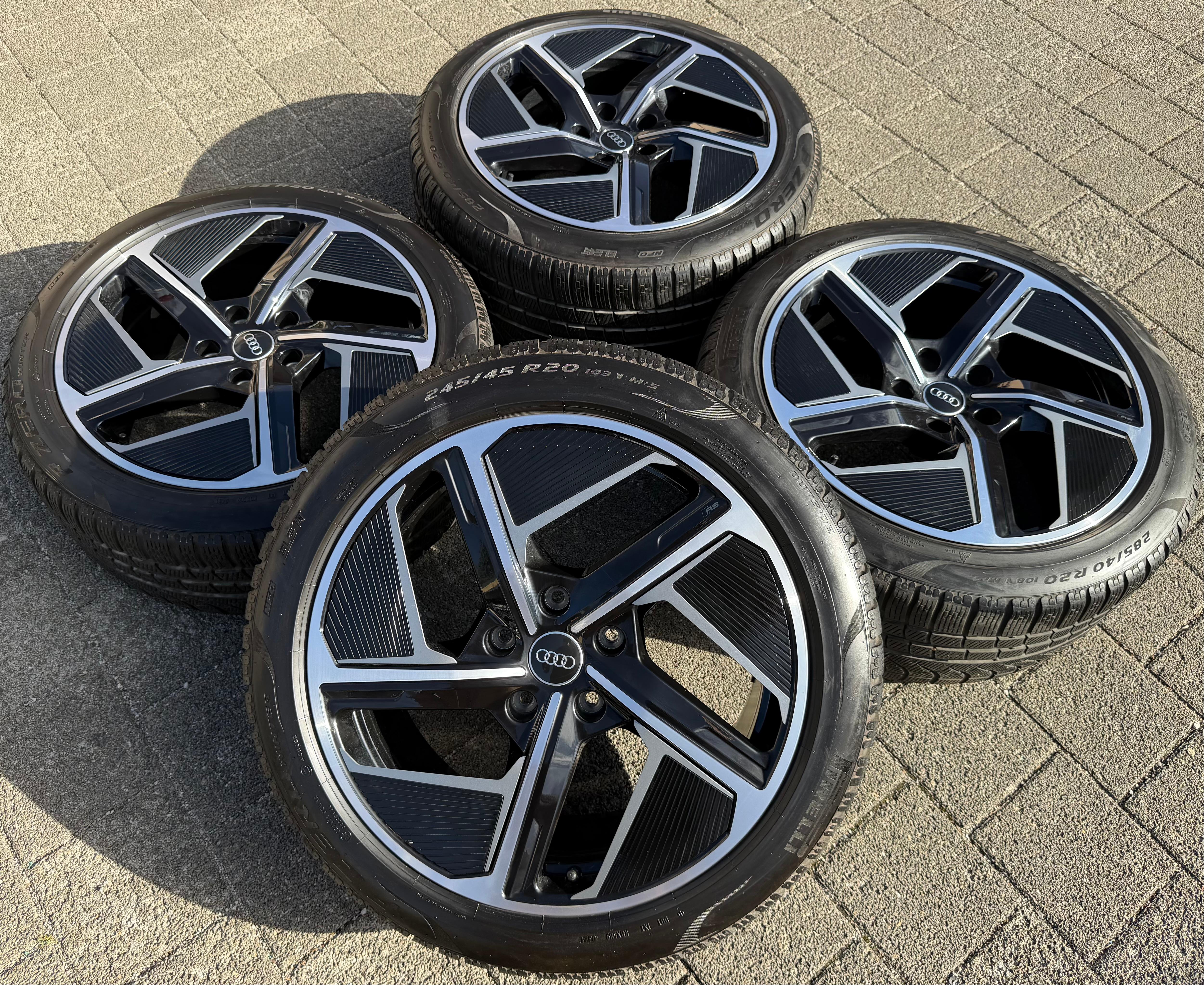 4 ORIGINAL 20" ALU WINTERRÄDER AUDI ETRON E-TRON GT 4J3601025F 4J3601025H