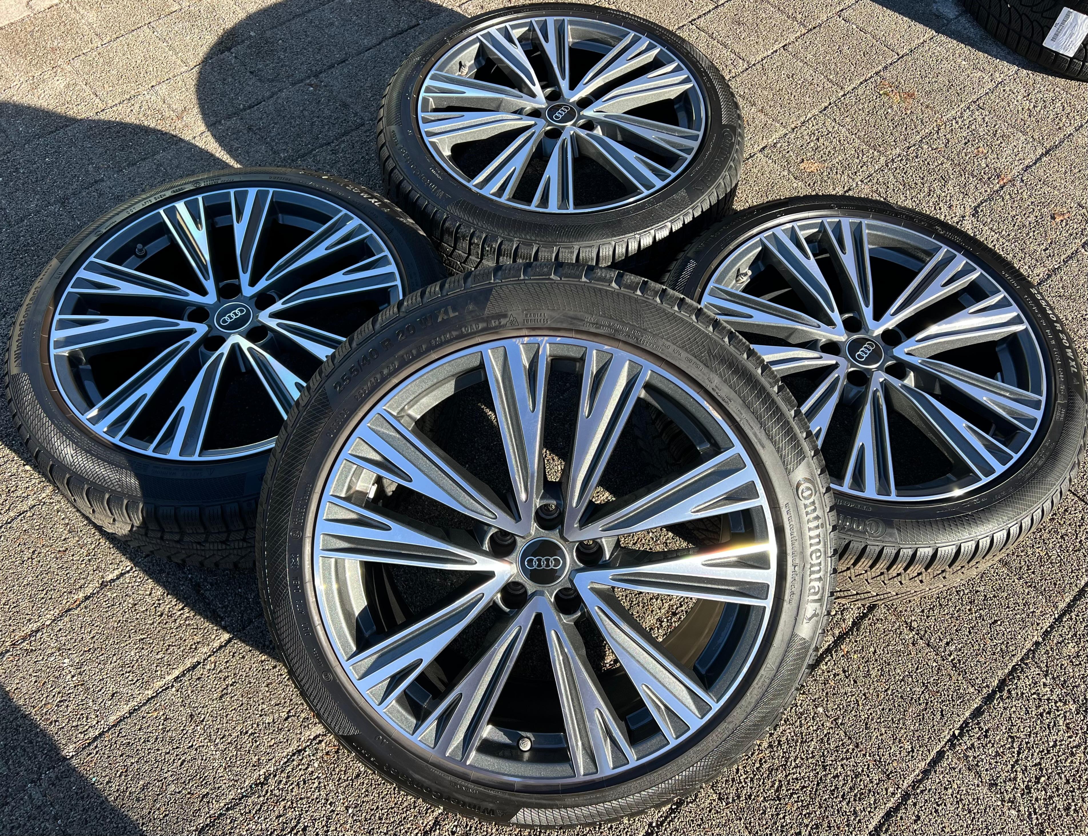 4 ORIGINELE 20" ALU-WINTERWIELEN AUDI A6 S6 C8 4K 4K0601025J 255/40R20 101W CONTI