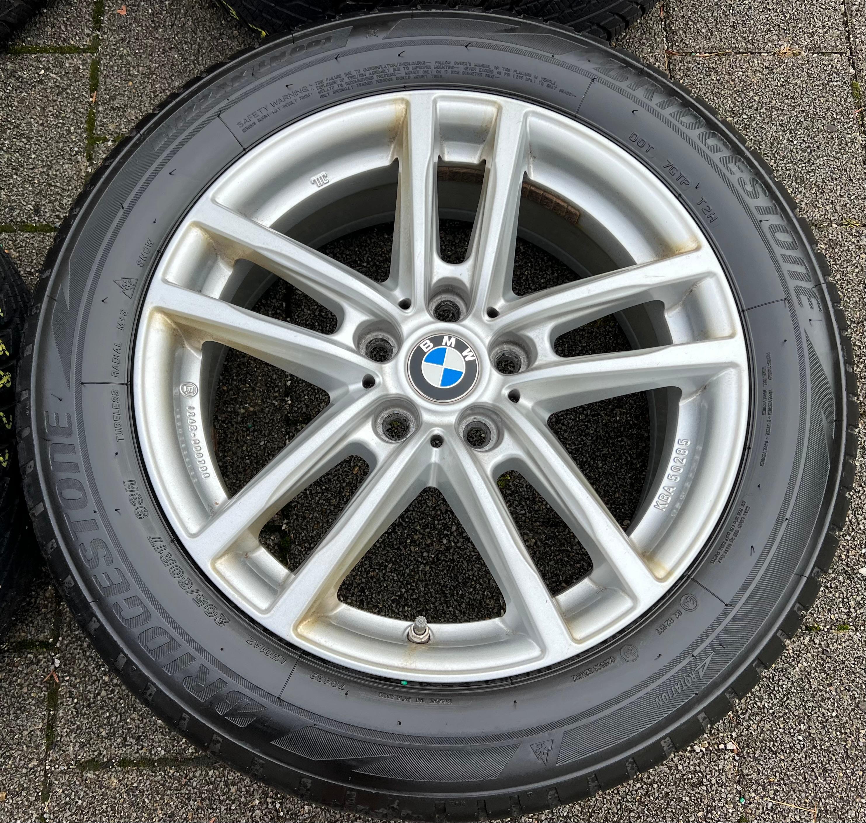 4 ALU 17" WINTERRÄDER BMW X1 F48 X2 F39 205/60R17 93H BRIDGESTONE FREIHAUS
