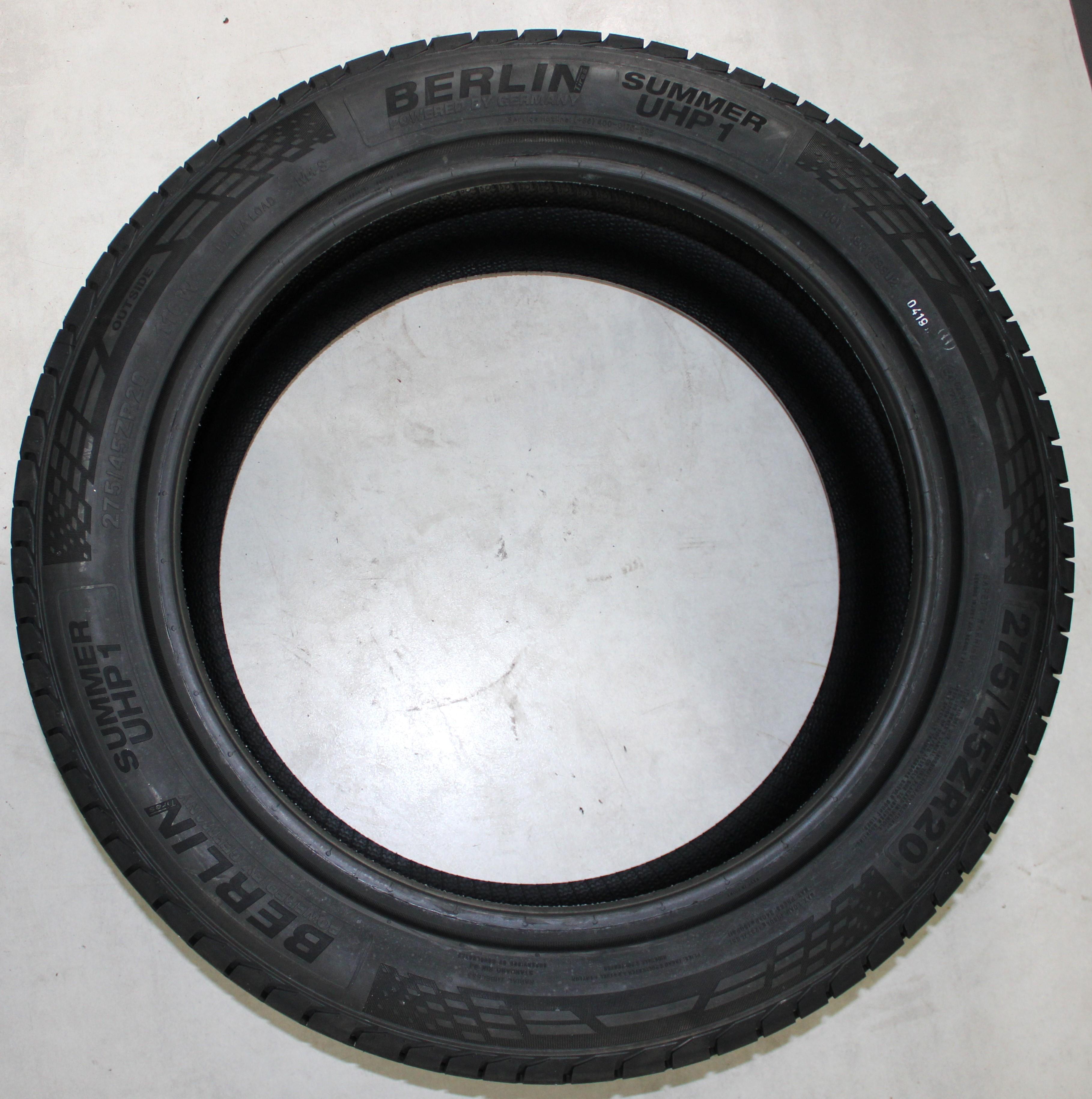 4 neumáticos de verano 275/45R20 110W Berlin Tires Summer UHP1 2019 XL