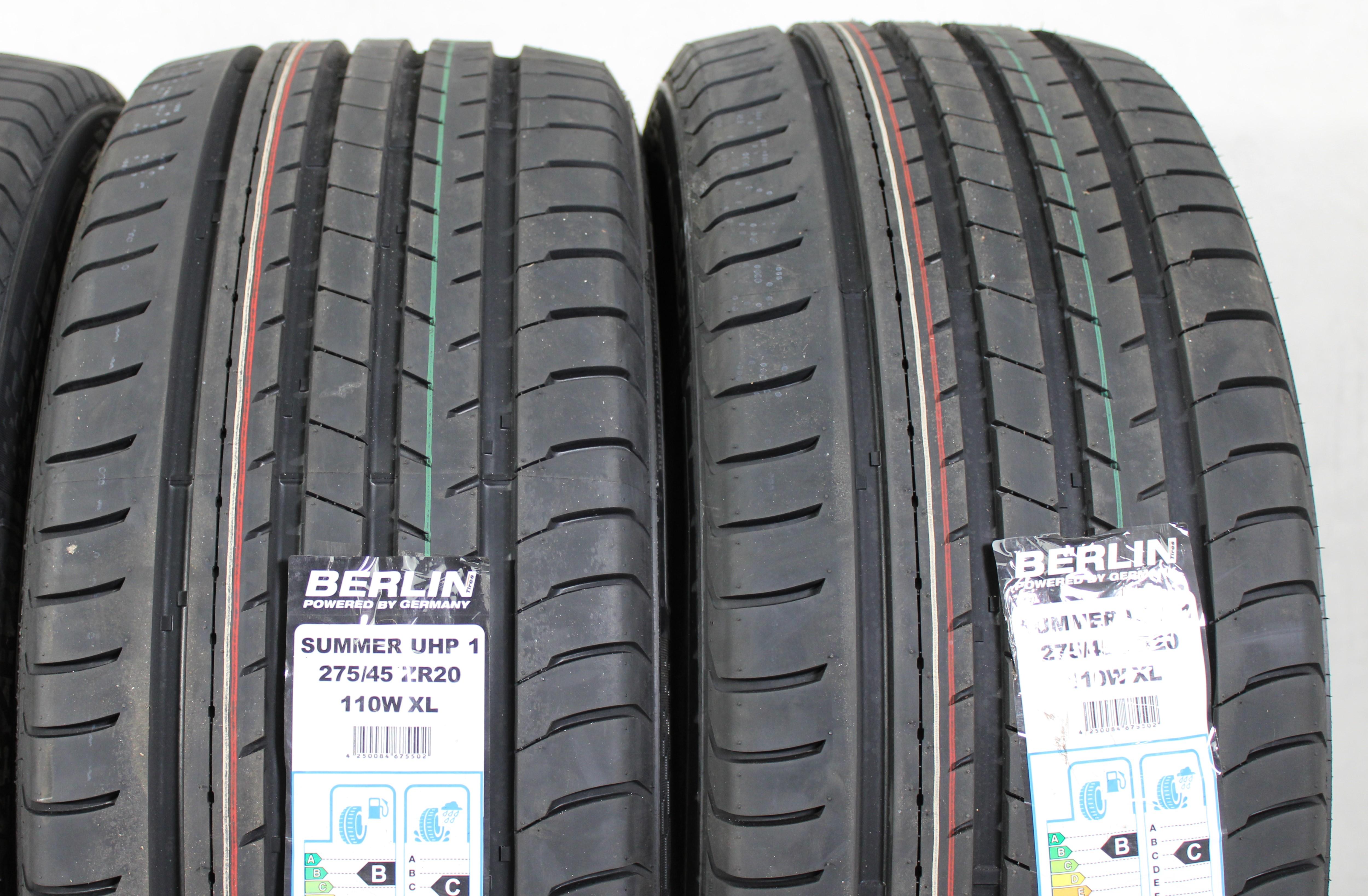 4 neumáticos de verano 275/45R20 110W Berlin Tires Summer UHP1 2019 XL
