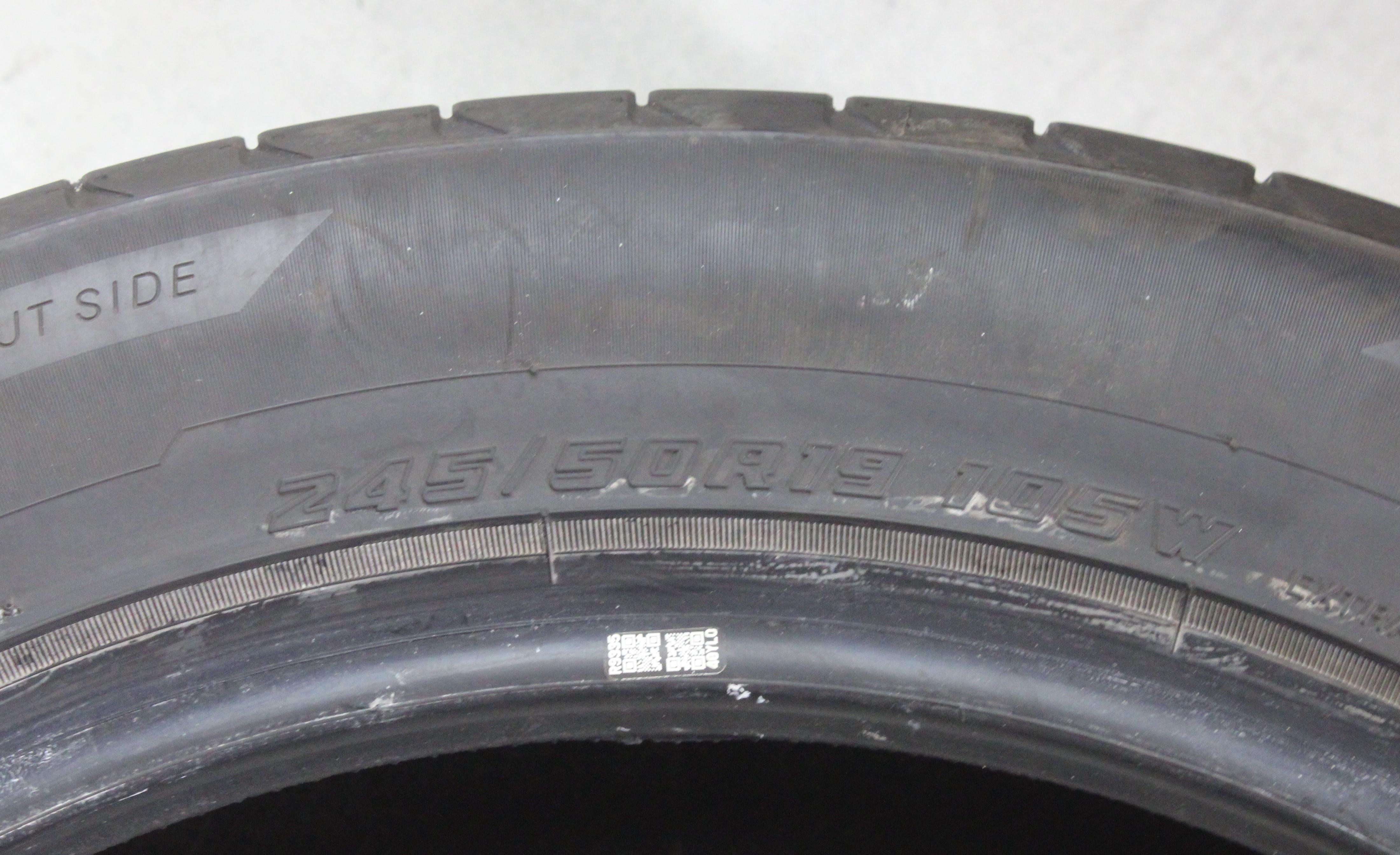 2 x 245/50R19 105W Sommerreifen Yokohama Advan Sport V107 * 5-5,5mm 2024 XL