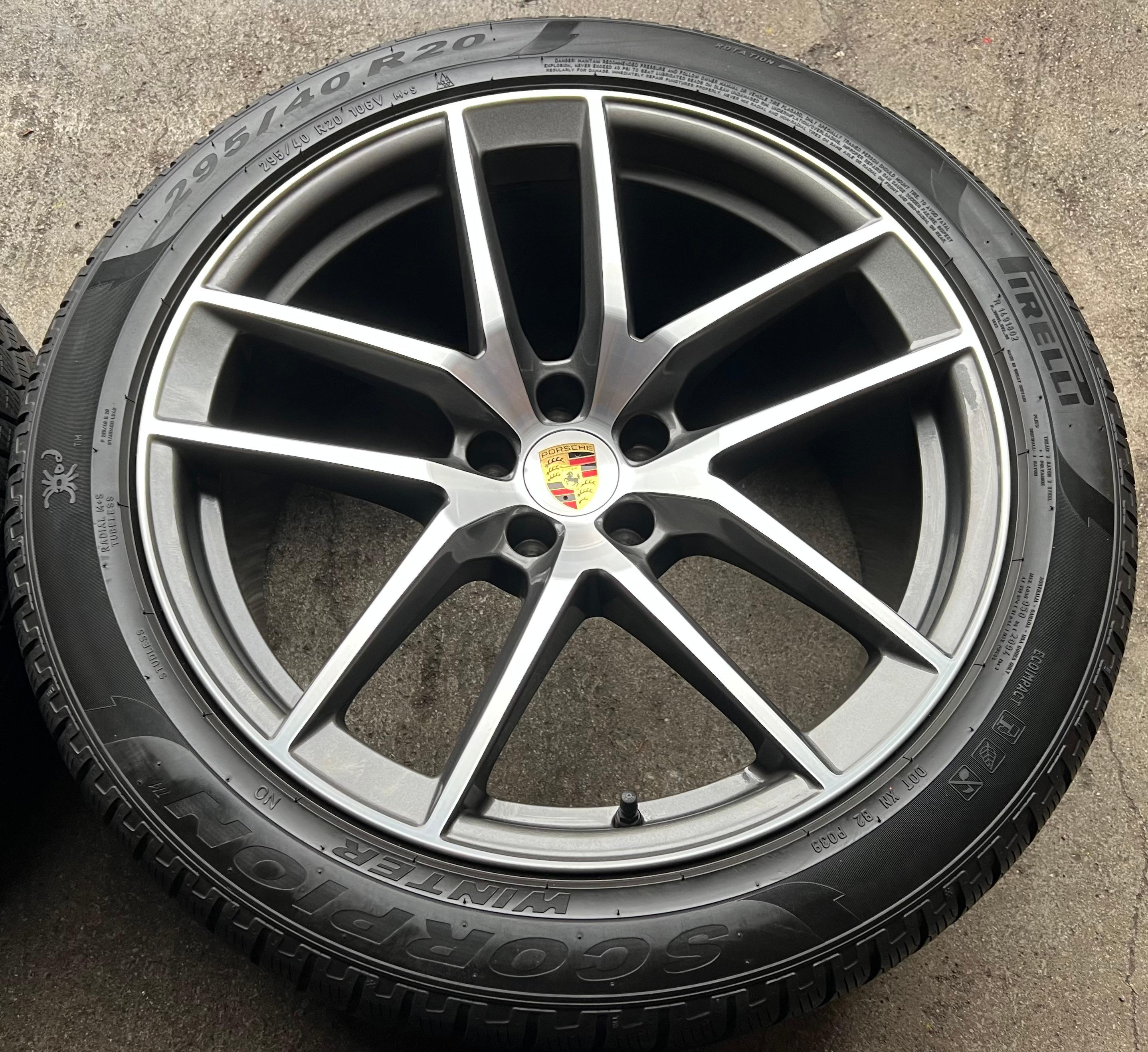 4 ORIGINAL 20" ALU WINTERRÄDER PORSCHE MACAN 265/45R20 104V 295/40R20 106V RDKS