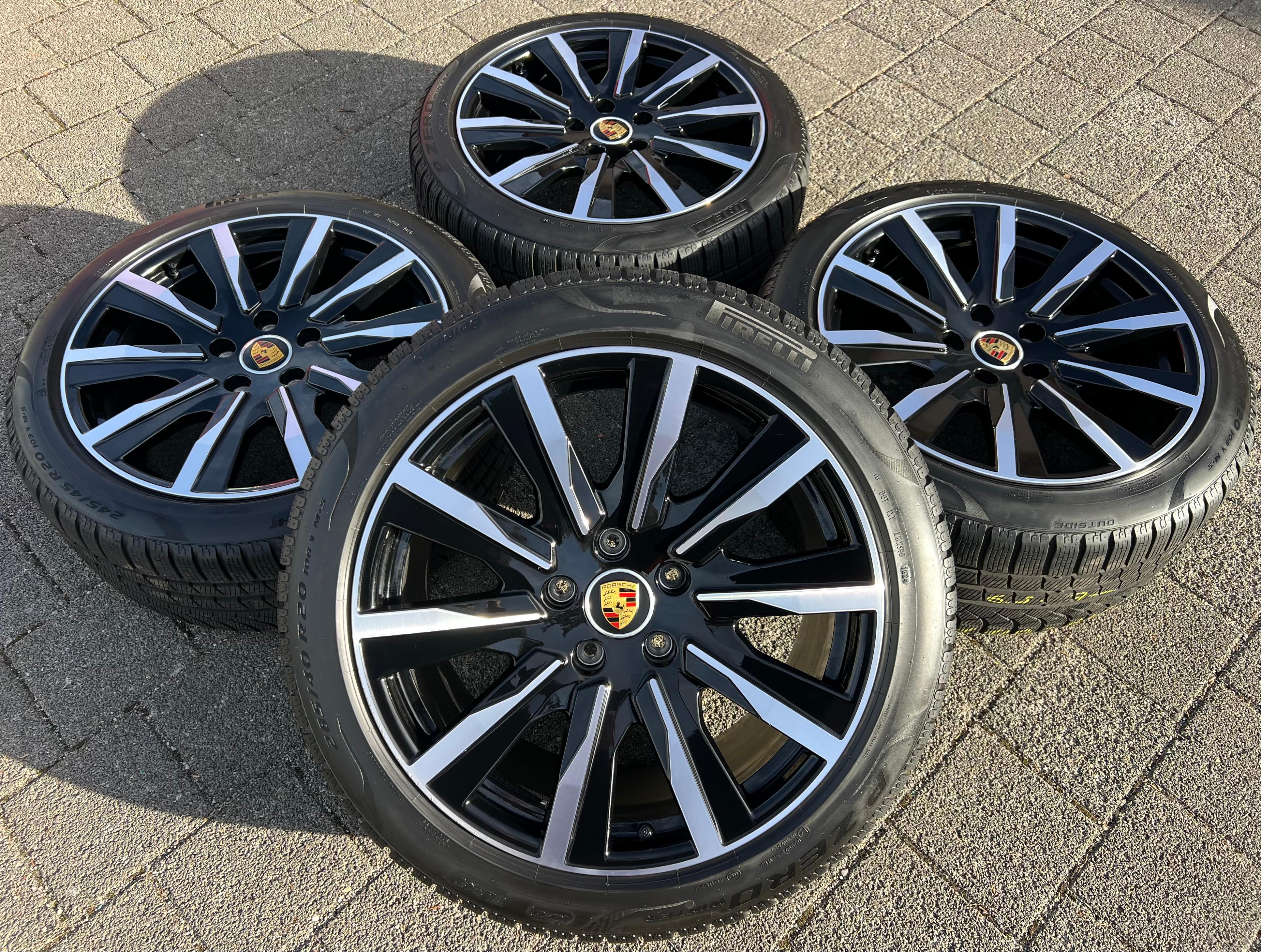 4 ORIGINAL 20" ALU WINTERRÄDER PORSCHE TAYCAN TEQUIPMENT RDKS 2024