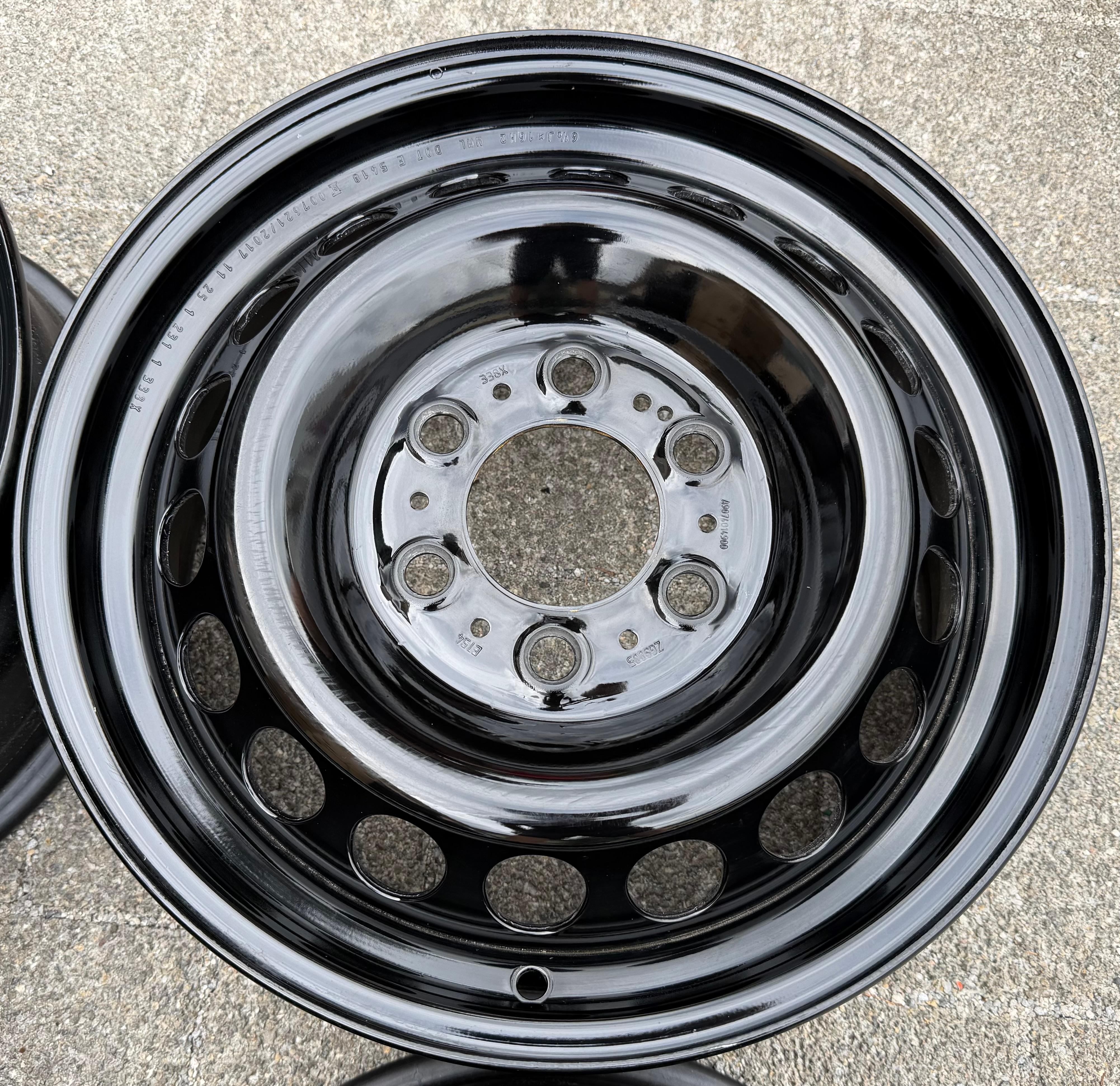 4 ORIGINAL 16" STAHLFELGEN MERCEDES SPRINTER W907 W910 6,5x16 ET54 A9074014800