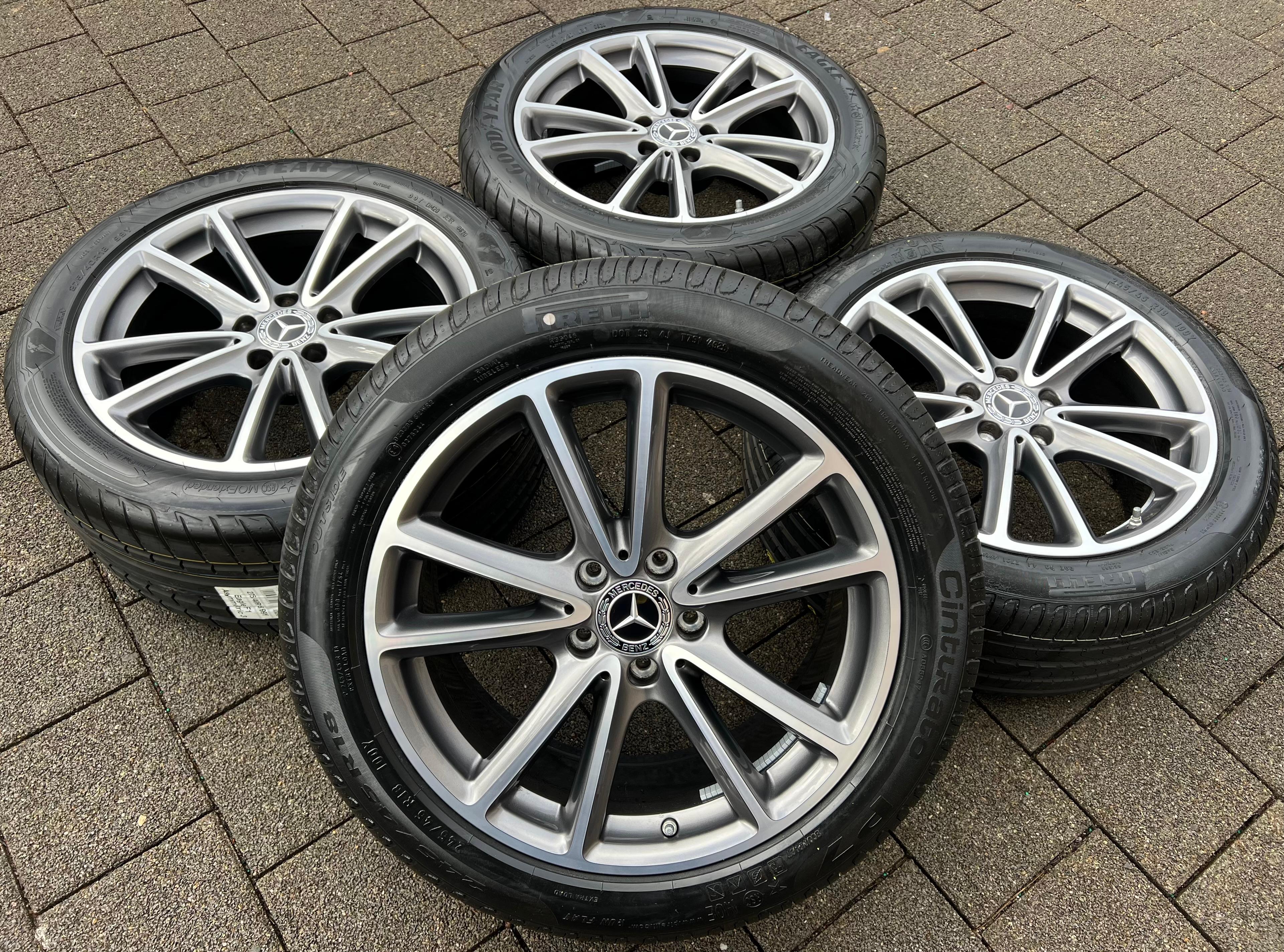 4 ORIGINELE 18" ALUMINIUM ZOMERWIELEN MERCEDES CLS W257 245/45R18 100Y 275/40R18 99Y