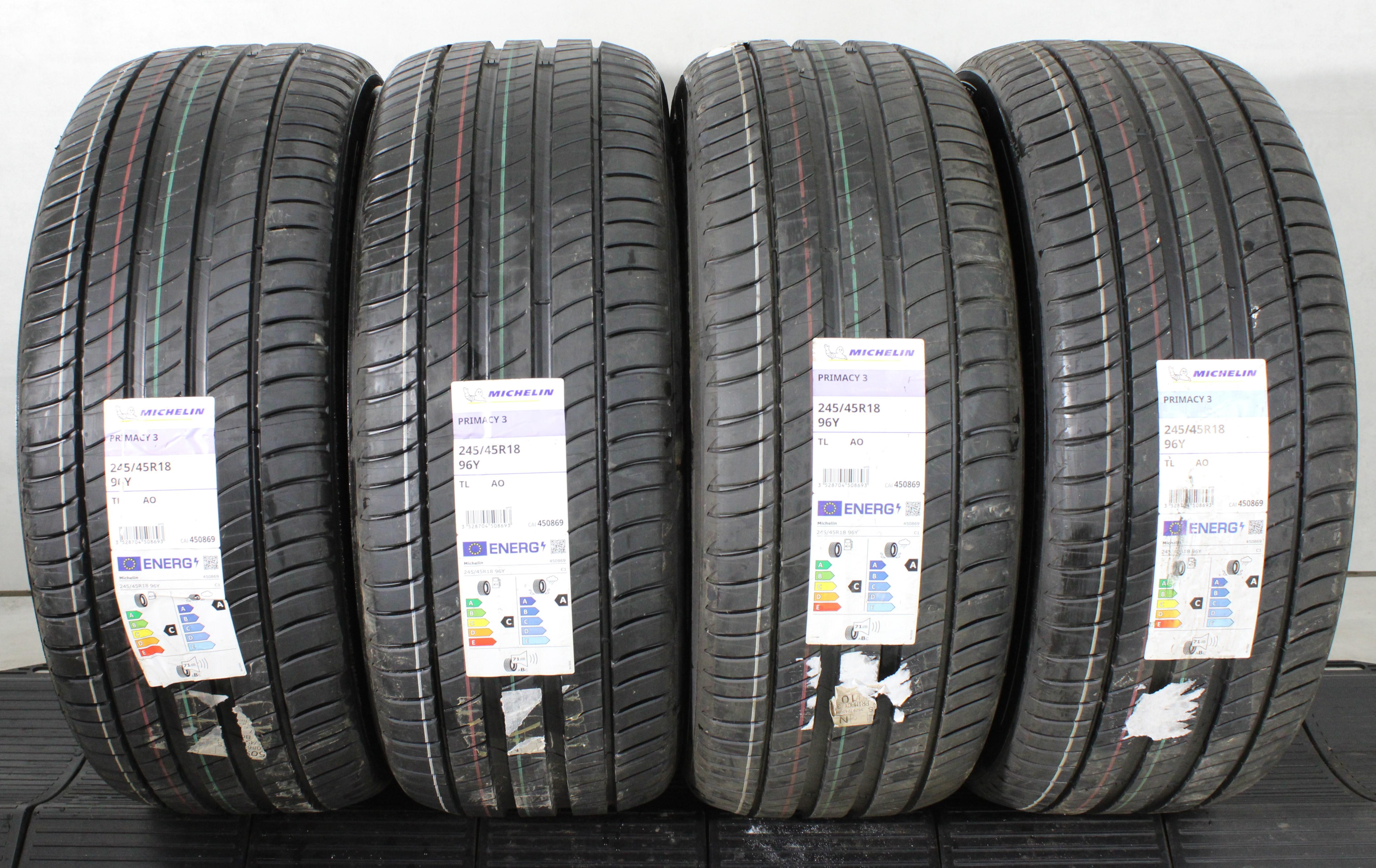4 x 245/45R18 96Y Sommerreifen Michelin Primacy 3 AO NEU 2022