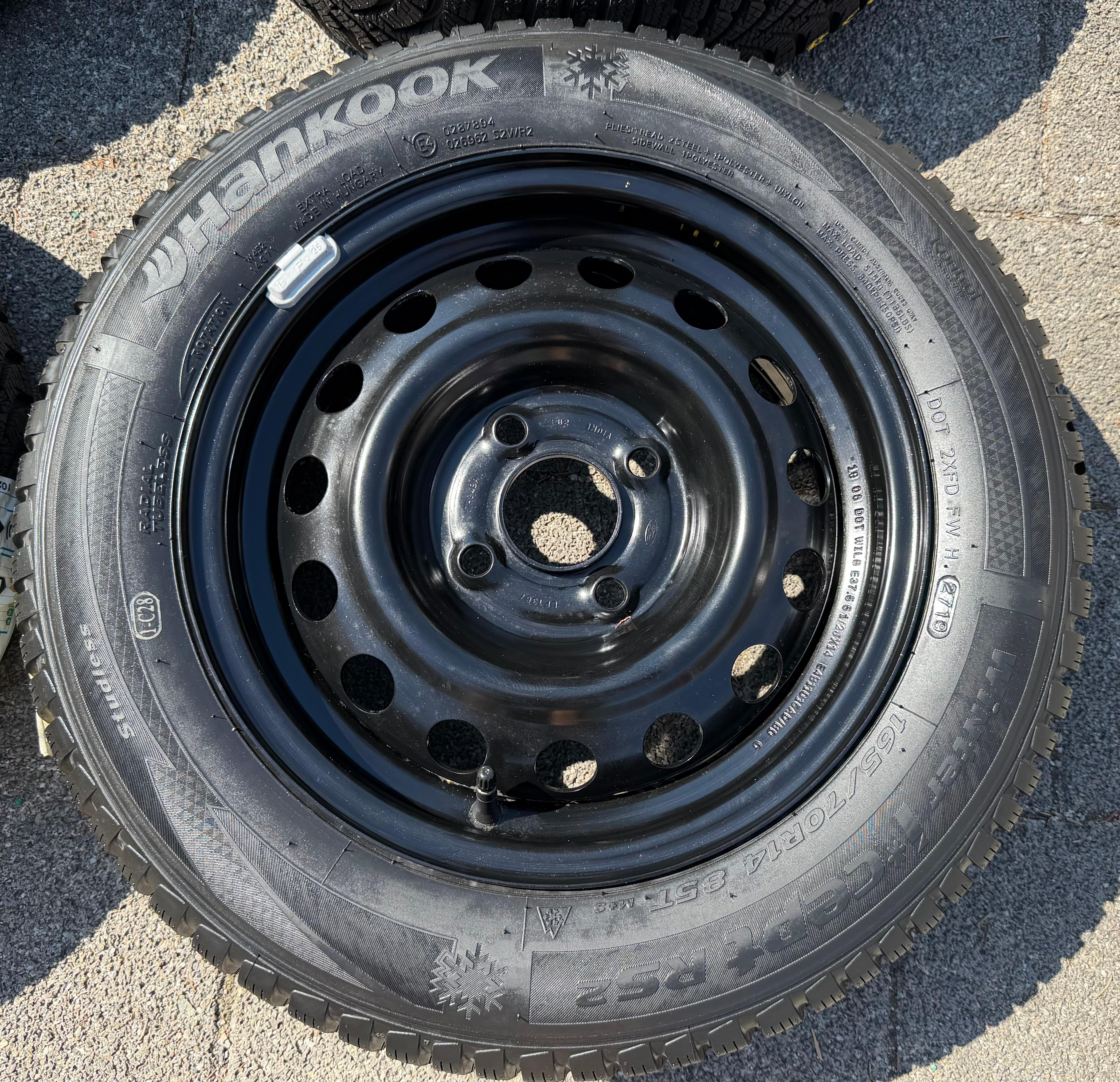 4 Original 14" Winterräder Ford KA KA+ 165/70R14 85T Hankook RKDS