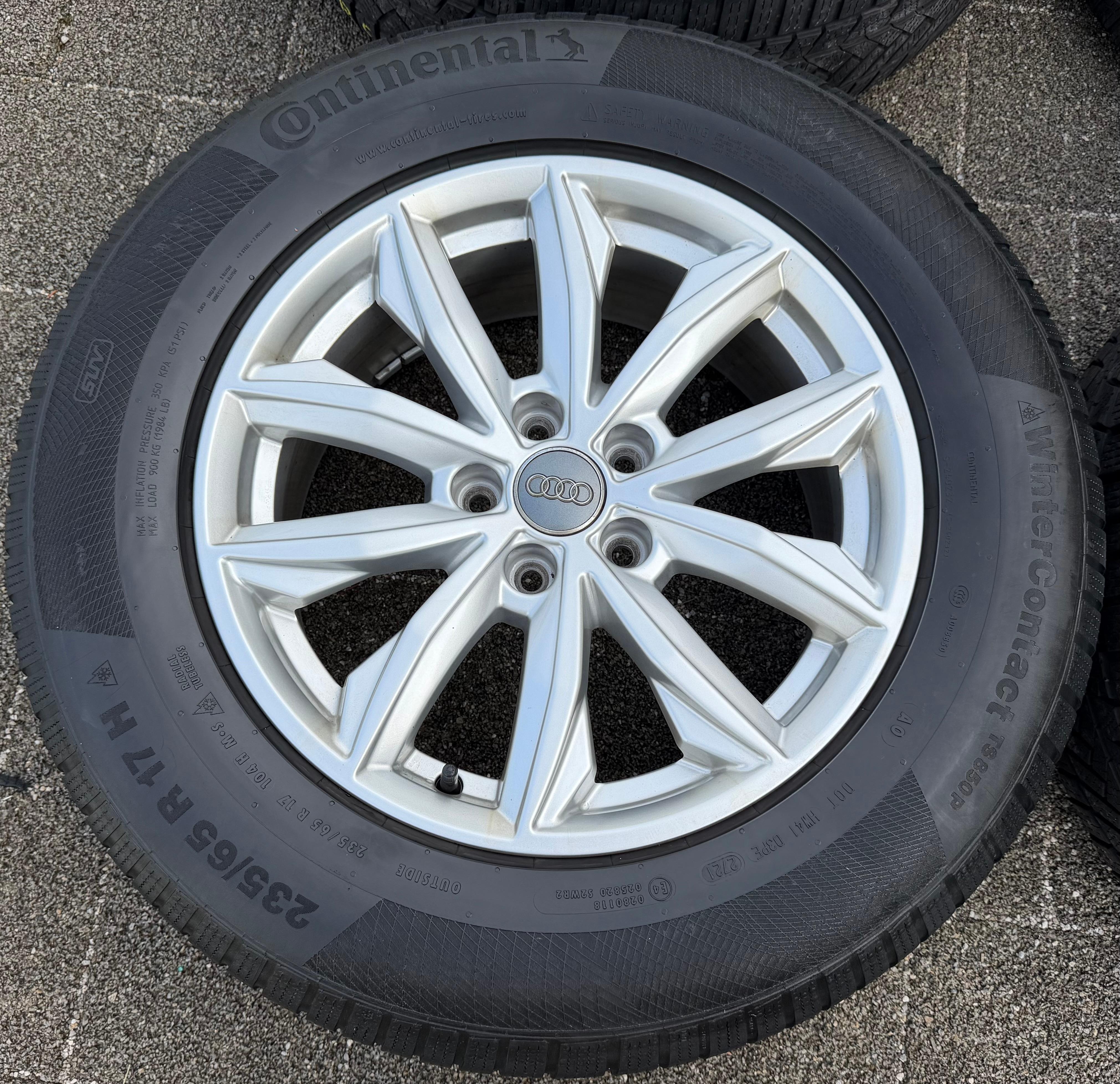 4 Original 17" Alu Winterräder Audi Q5 FY 80A601025J 7x17 ET34 235/65R17 104H 2021