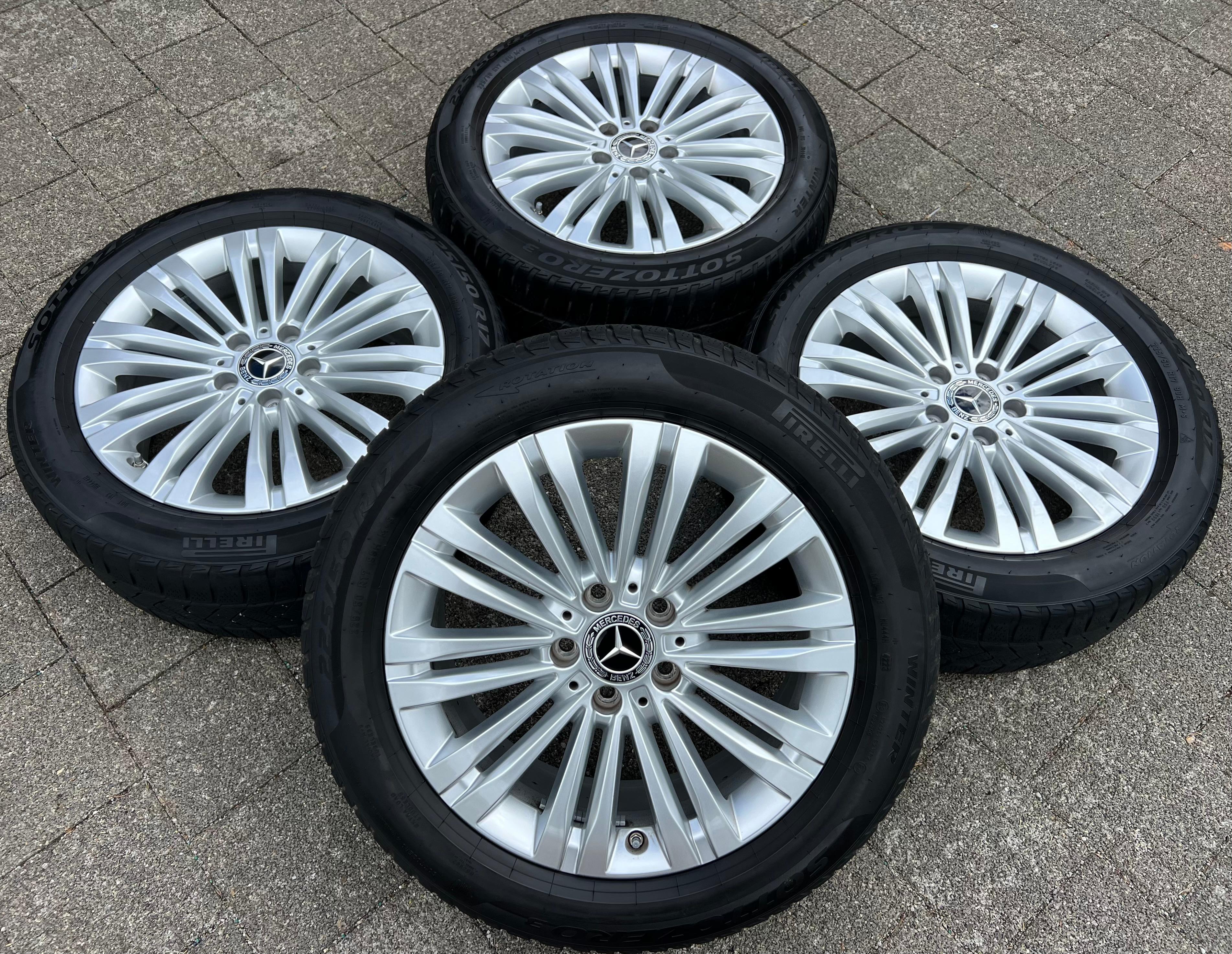 4 ORIGINELE 17" ALUMINIUM VELGEN VOOR MERCEDES C-KLASSE W206 W206K A2064014400 RDKS