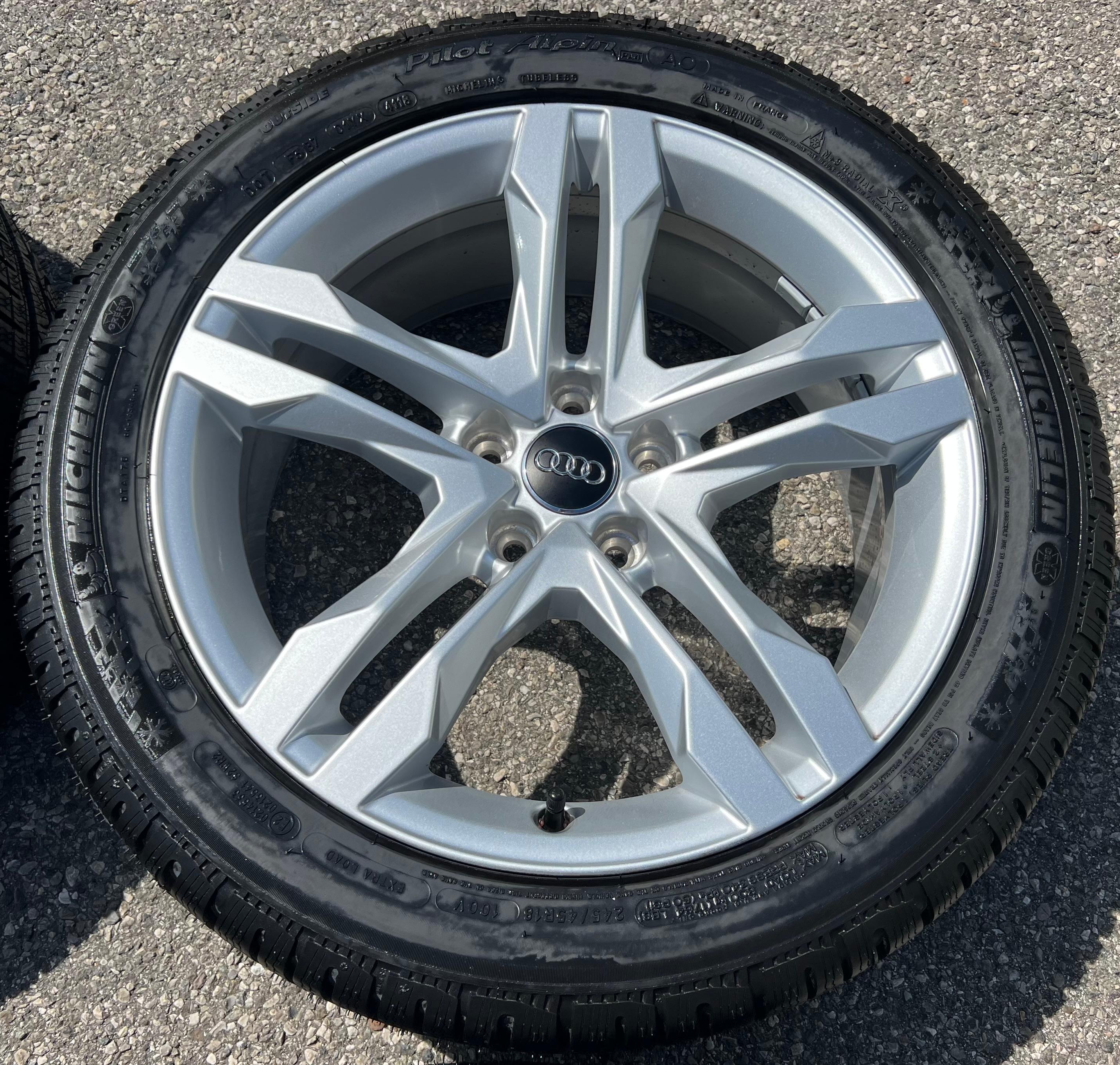 4 ORIGINAL 18" ALU WINTERRÄDER AUDI A4 ALLROAD 8W B9 8W9601025B - 245/45R18 100V