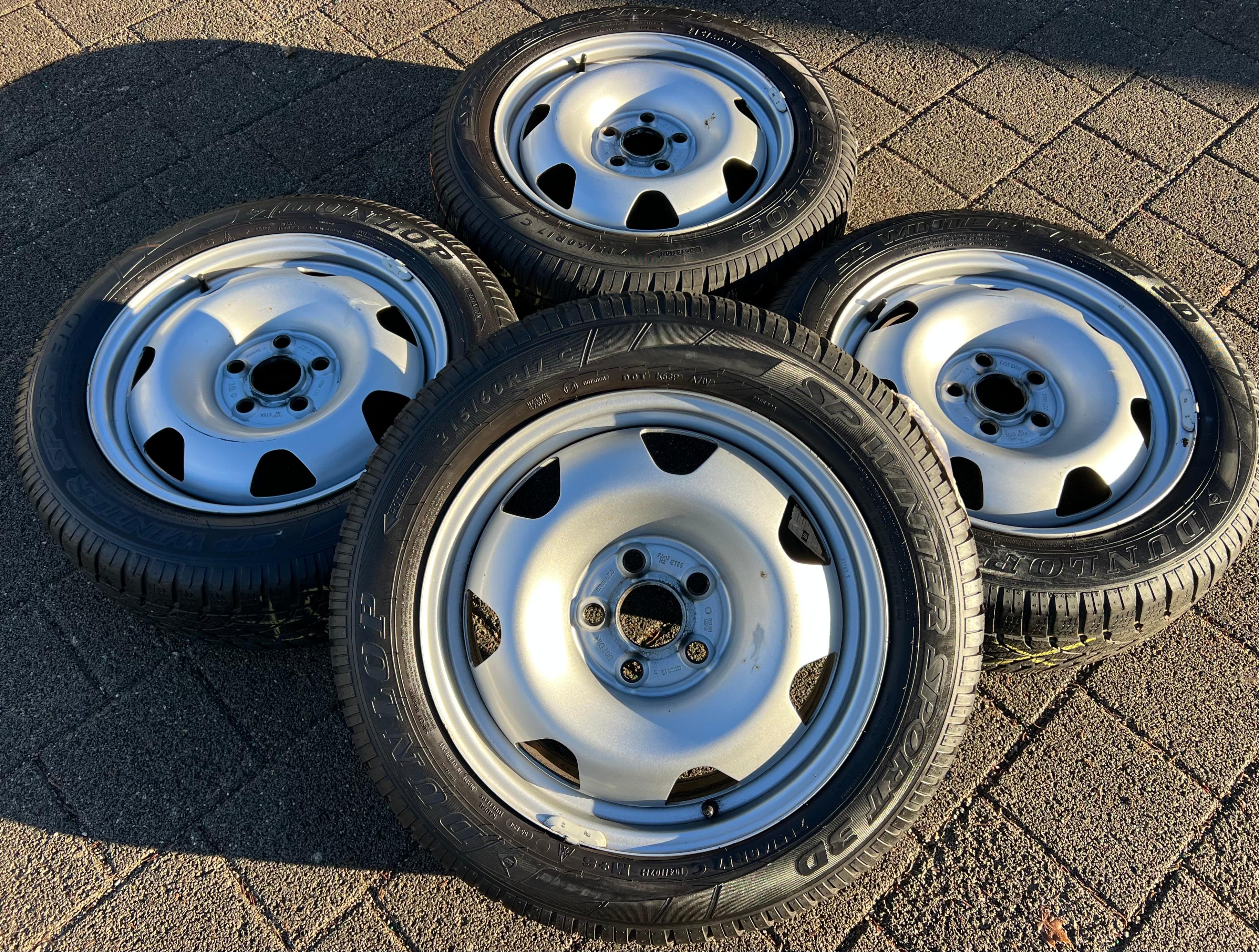 4 WINTERRÄDER 17" VW BUS T5 T6 T6.1 215/60R17C 104/102H DUNLOP 2022 FREIHAUS