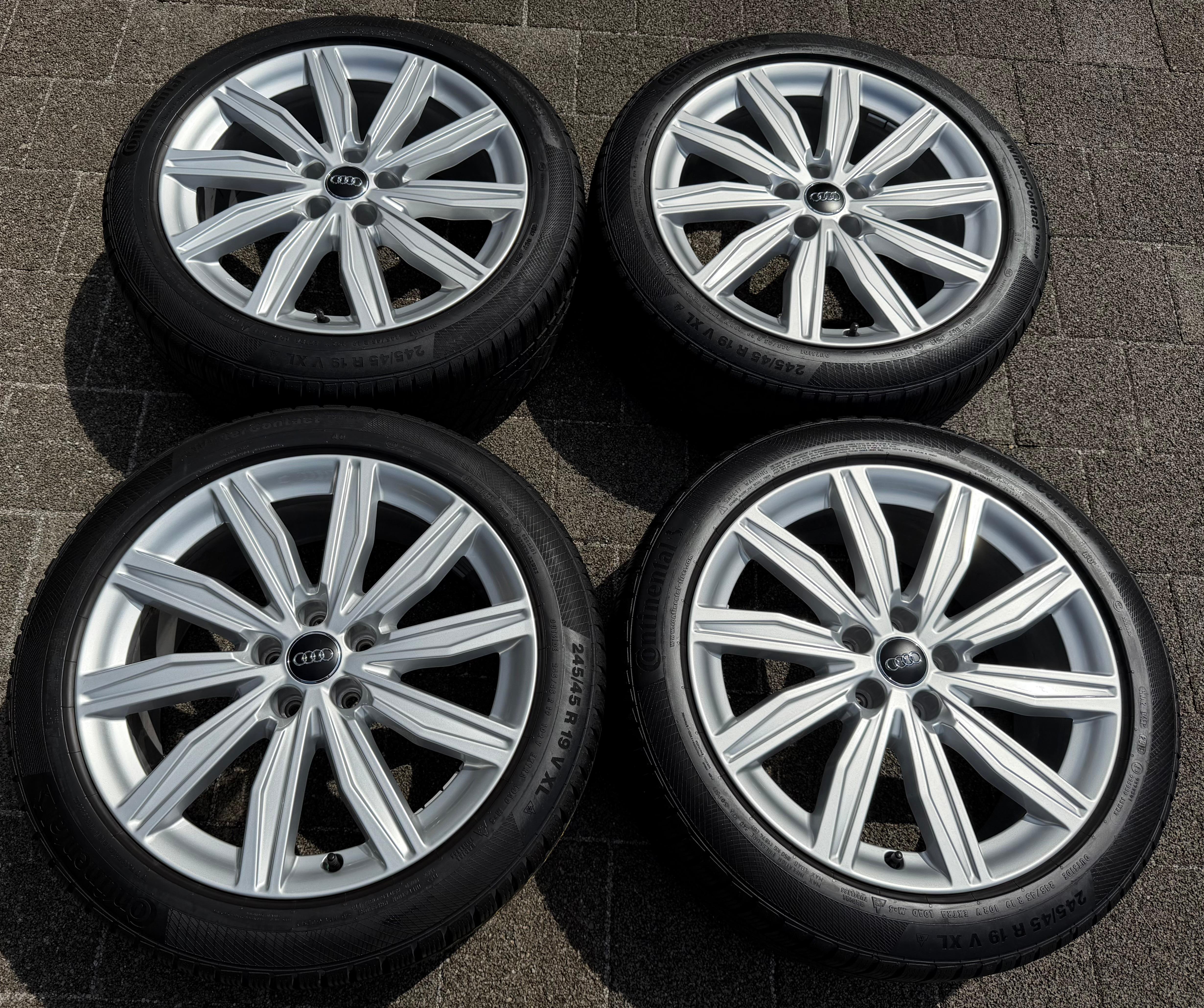 4 llantas de aluminio originales de invierno de 19" para Audi A6 S6 C8 4K 4K0601025M 245/45R19 102V