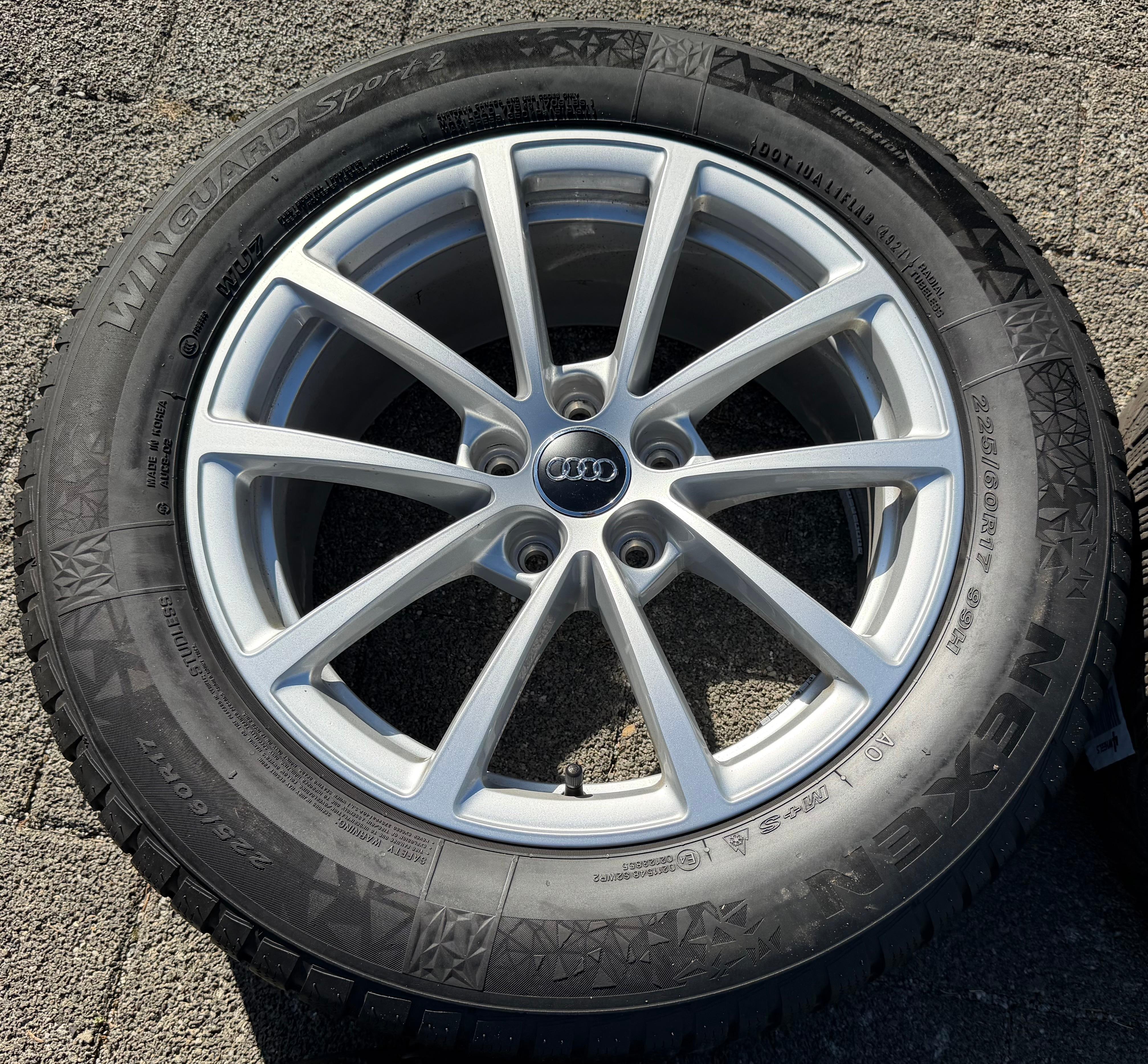 4 Original 17" Alu Winterräder Audi A6 4K C8 F2 225/60R17 99H 4K0601025 NEXEN