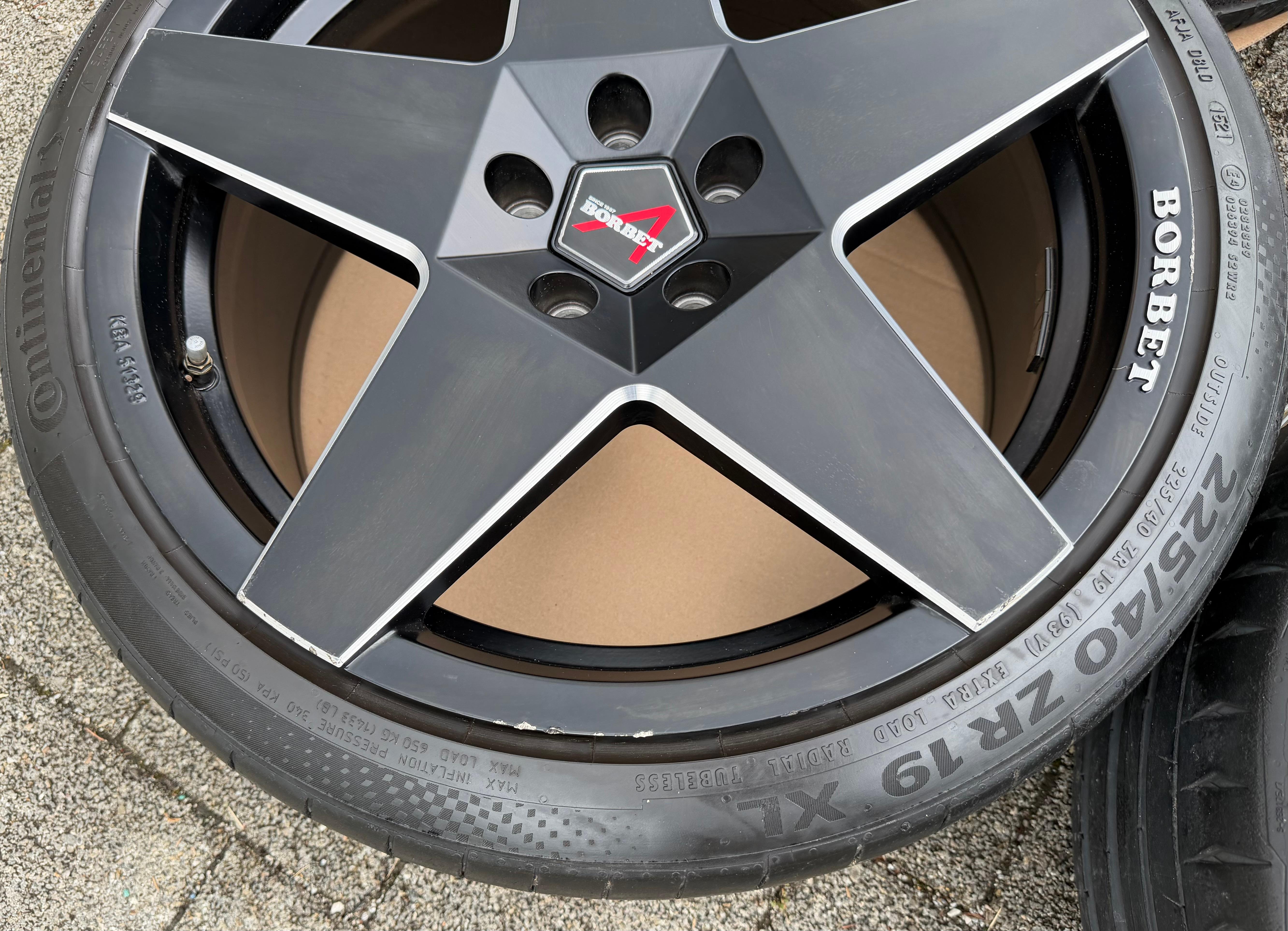 4 Borbet 19" Alufelgen Audi A8 Q2 Q3 VW Tiguan Seat Alhambra Ateca Skoda Kodiaq