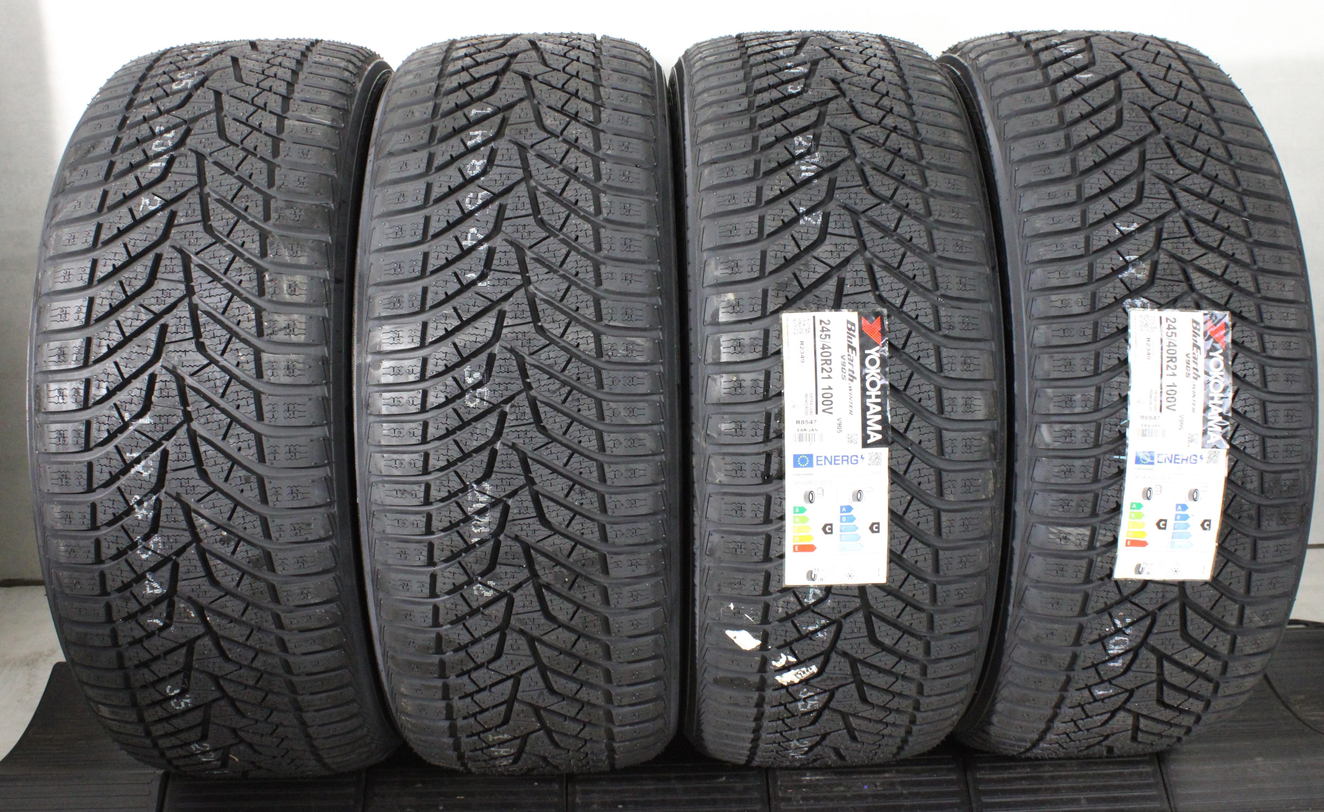 4 x 245/40R21 100V Winterreifen Yokohama BluEarth Winter V905 2024 XL NEU