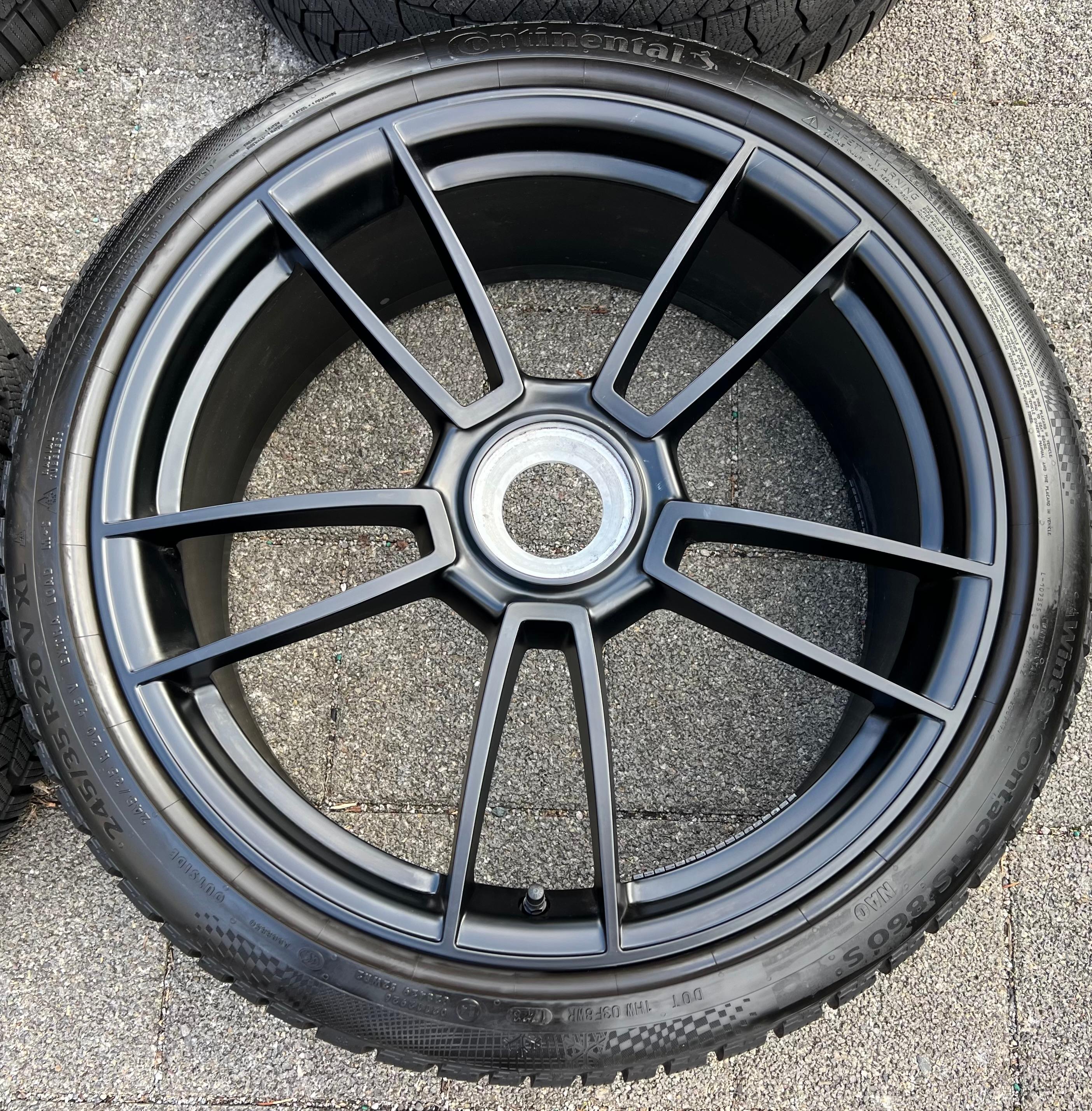 4 ORIGINAL 20" 21" ALU WINTERRÄDER PORSCHE 911 992 GTS ZENTRALVERSCHLUSS CENTERLOCK