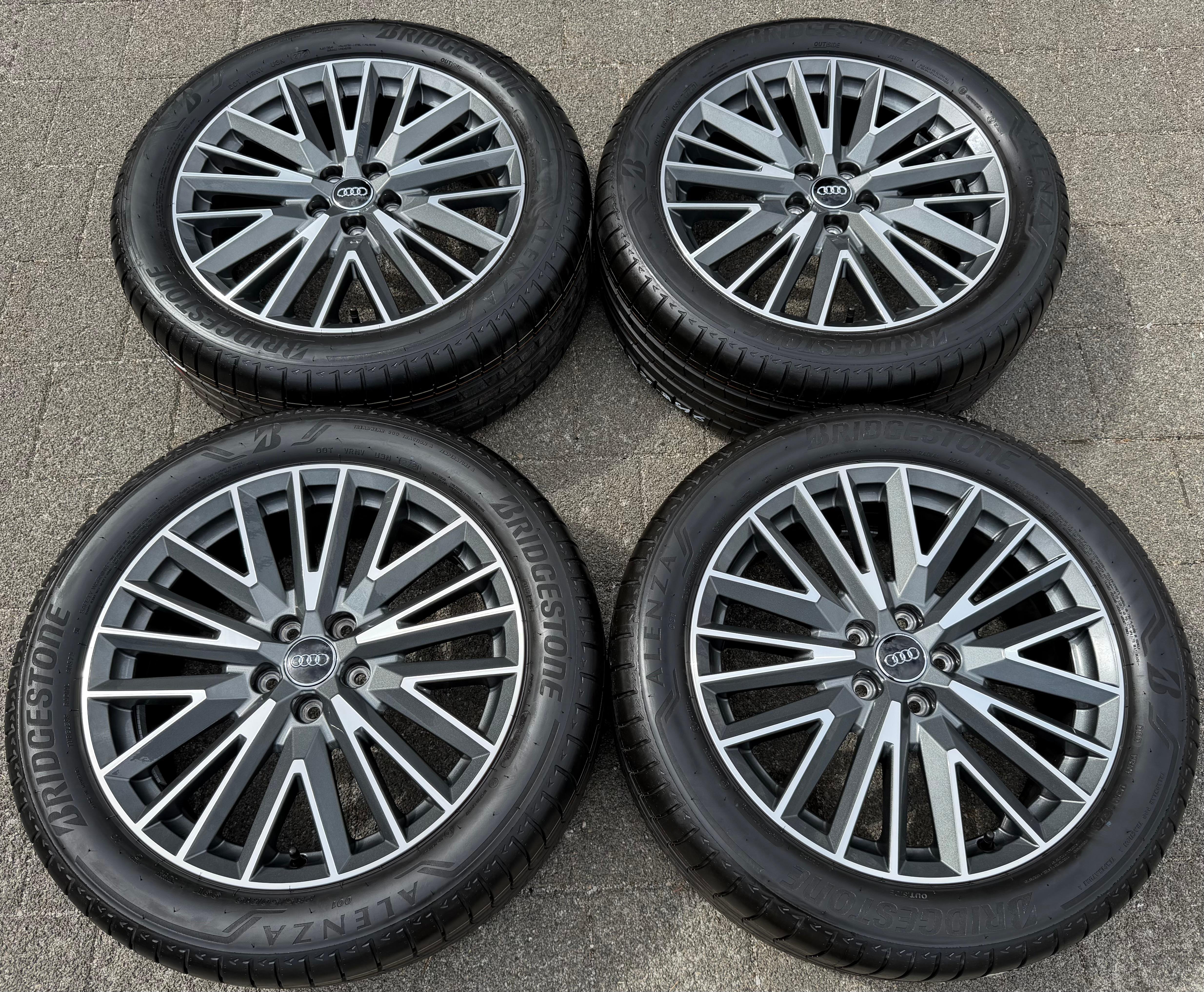 4 originele 19-inch aluminium zomerwielen voor Audi Q3 F3B 83A 83A601025L 235/50R19 99V Bridgestone