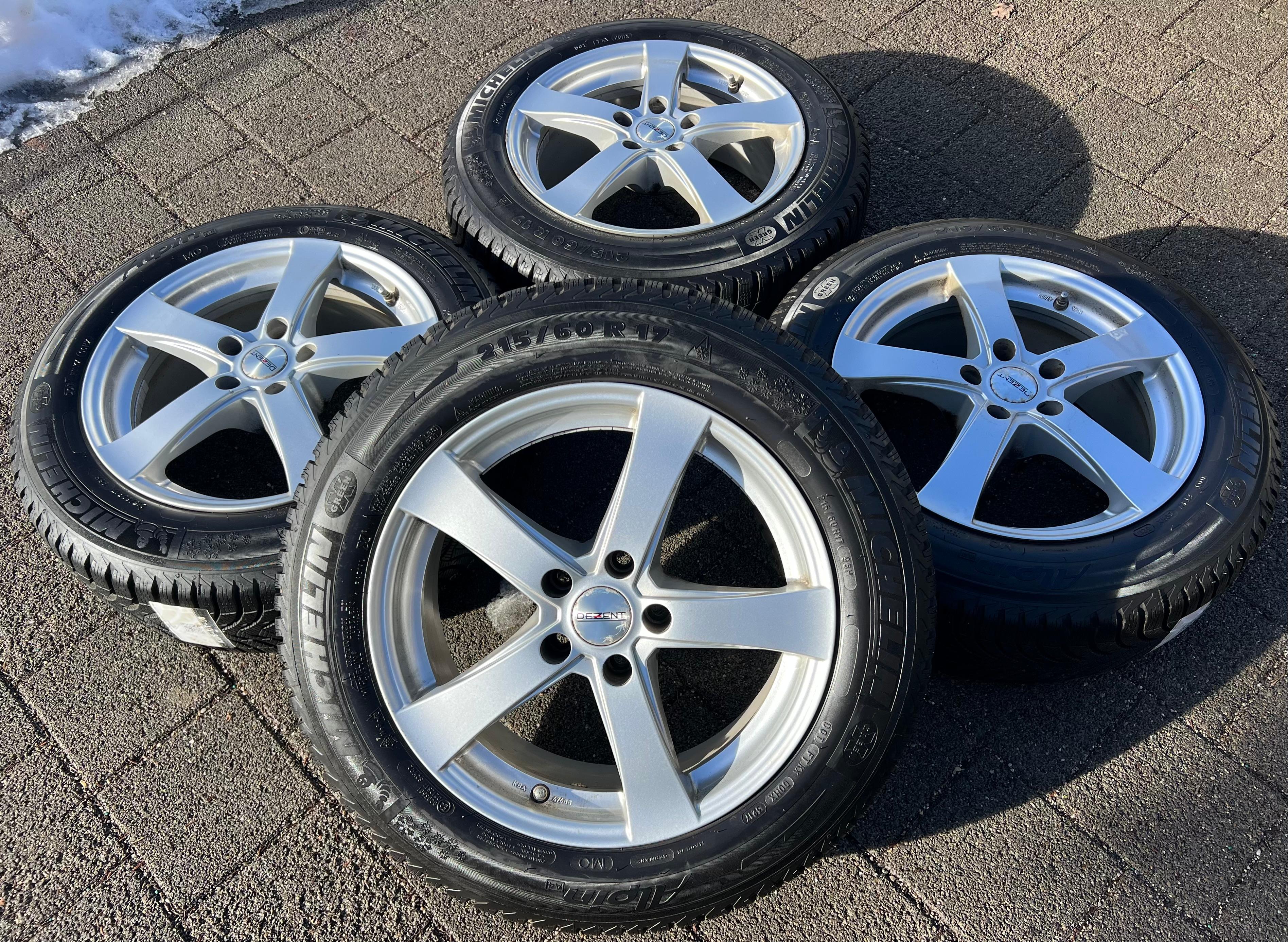 4 ROUES D'HIVER ALU MERCEDES GLA W156 215/60R17 96H RDKS 2017 FRANCO DOMICILE