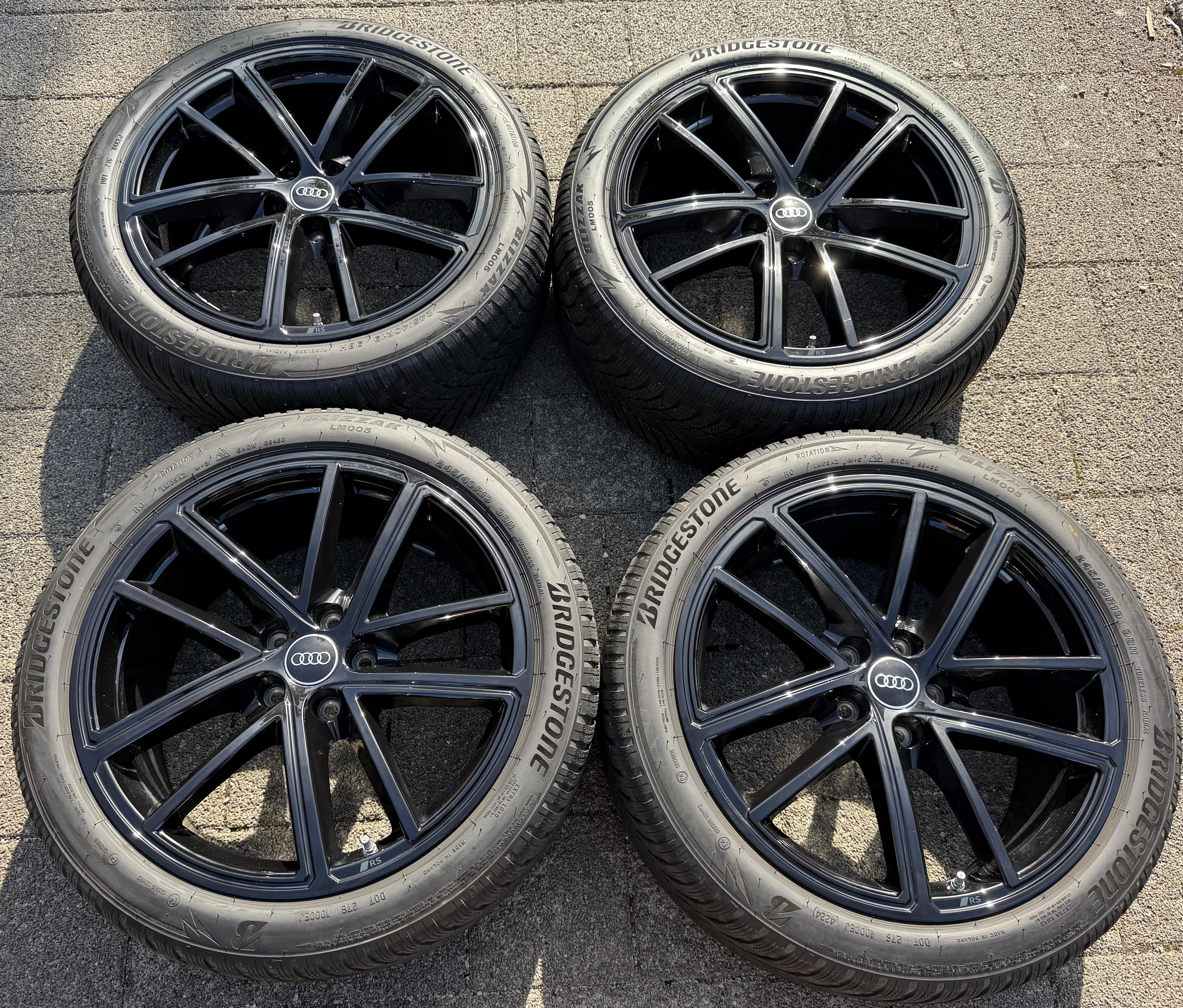 4 ORIGINAL 19" ALU WINTERRÄDER AUDI A5 S5 F2 B10 8B3601025BA 245/40R19 98H 2024