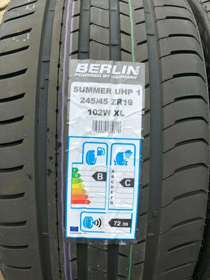 2 X 245/45R19 102W BERLIN TIRES SUMMER UHP1 PNEUS ÉTÉ 2019 NEUFS