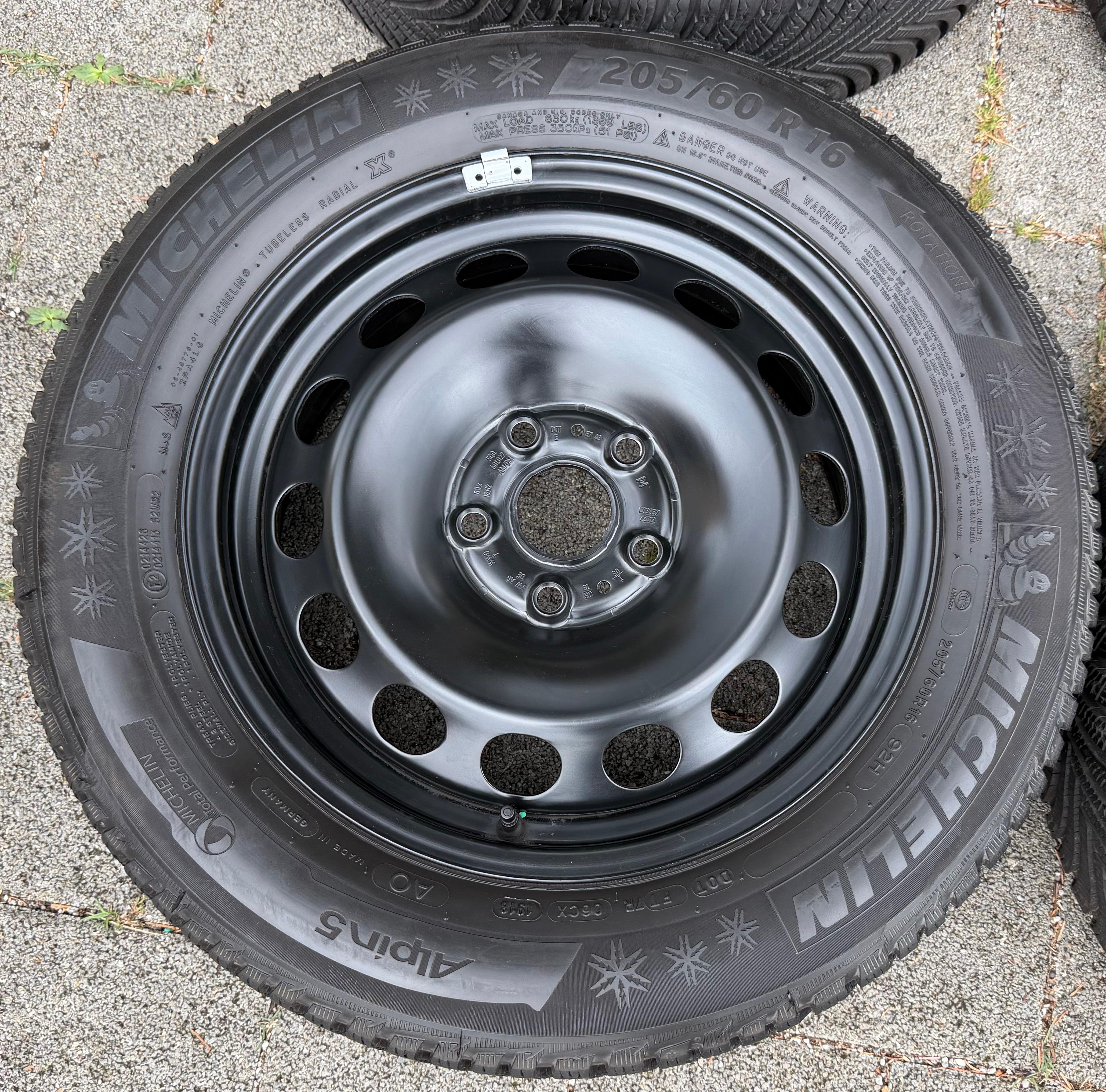 4 Winterräder Audi Q2 GA VW T-ROC A11 205/60R16 92H Michelin Alpin 5 Winterreifen