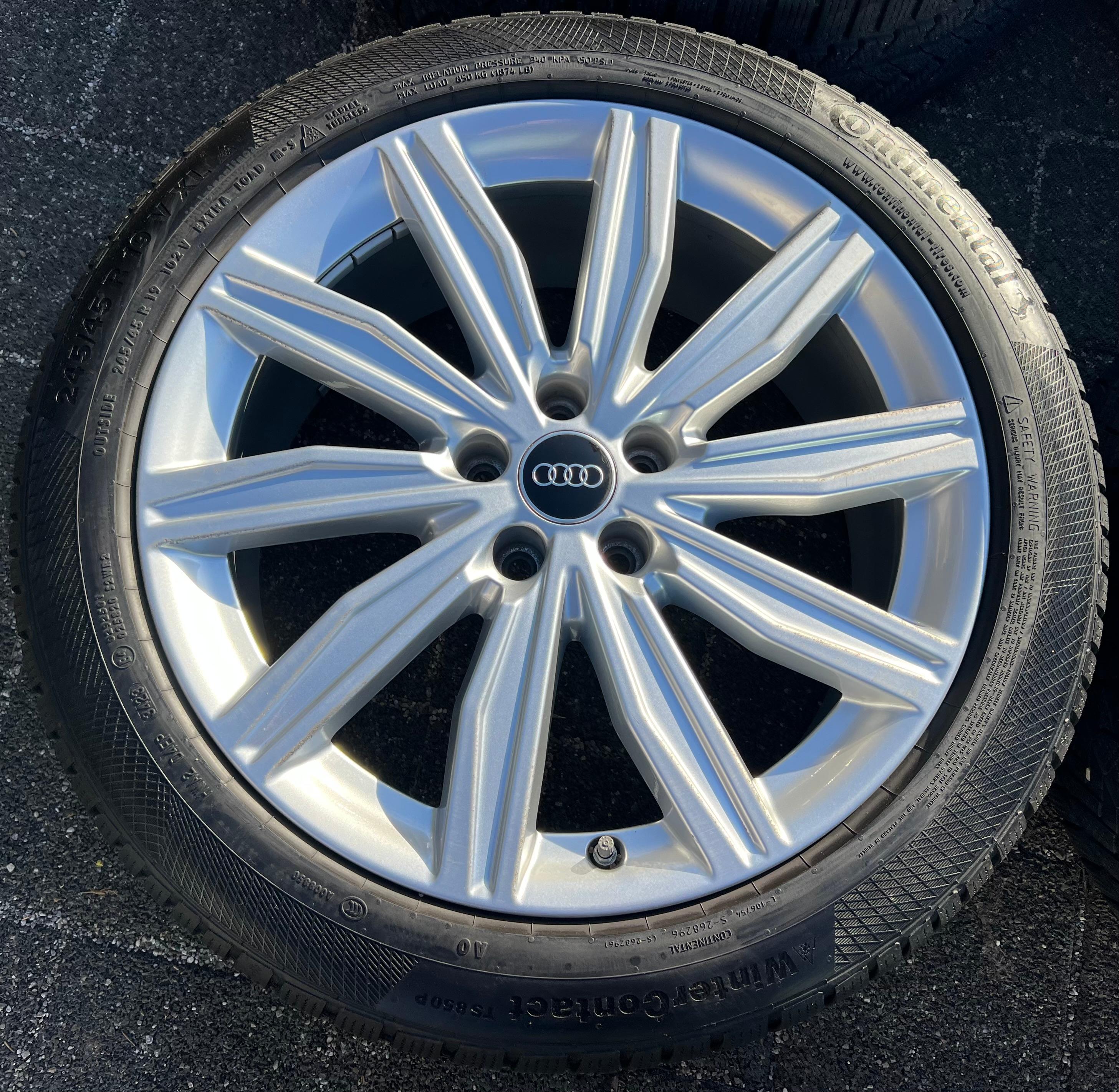 4 ORIGINAL 19" ALU WINTERRÄDER AUDI A6 S6 C8 4K 4K0601025M 245/45R19 102V RDKS FREIHAUS