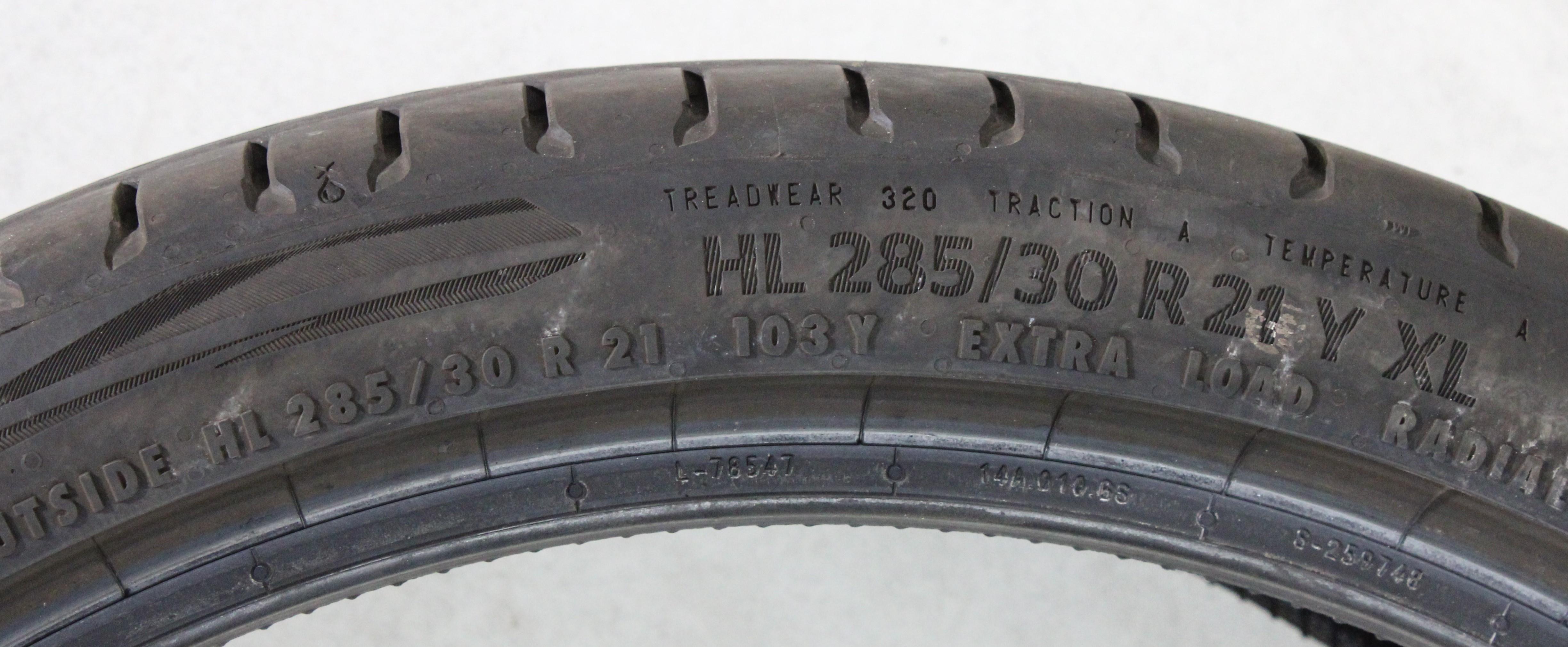 1 x 285/30R21 103Y Sommerreifen Continental Eco Contact 6Q* 5-5,5mm 2024 XL