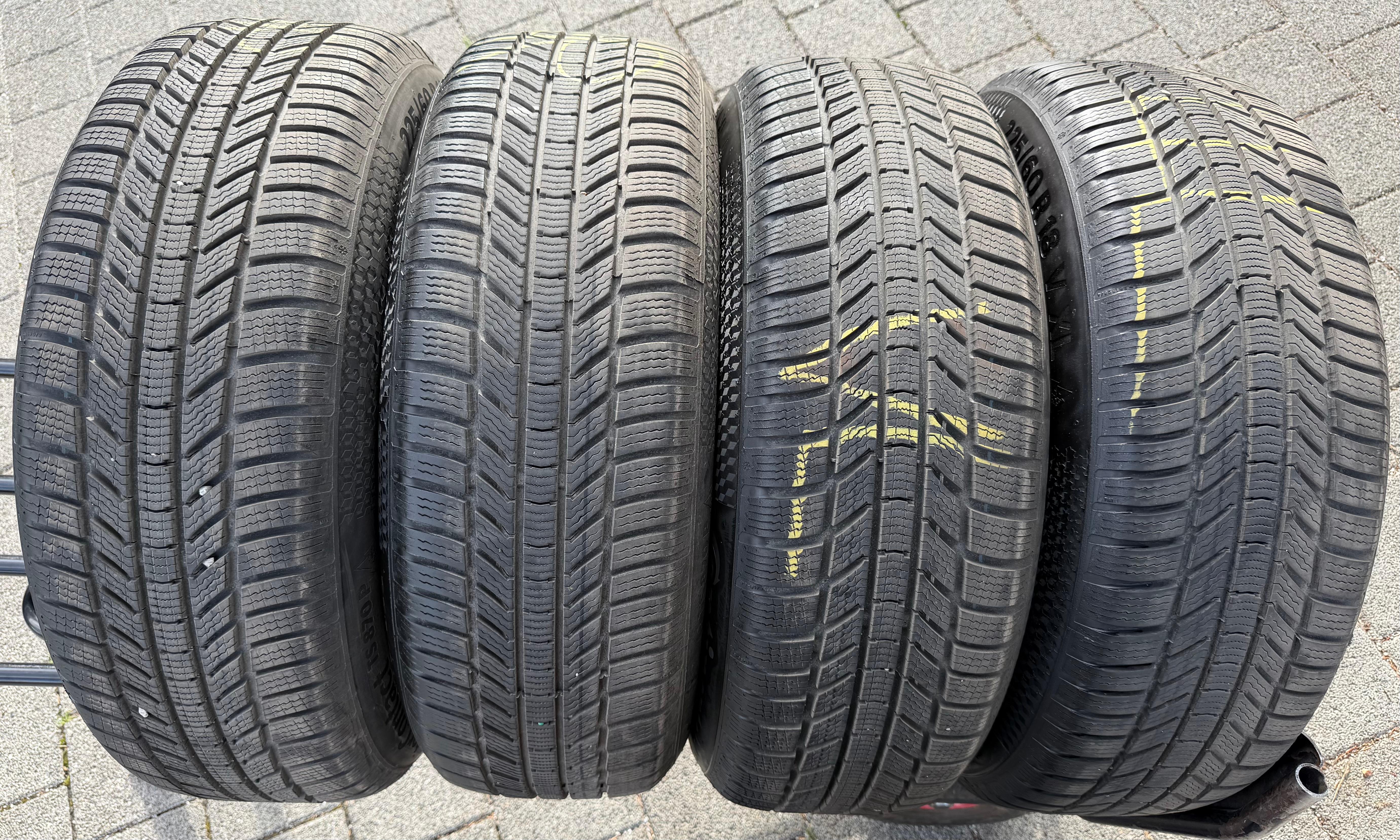 4 ruedas de invierno de aluminio de 18" para BMW X3 G01 X4 G02 225/60R18 104V Continental 2023 RDKS
