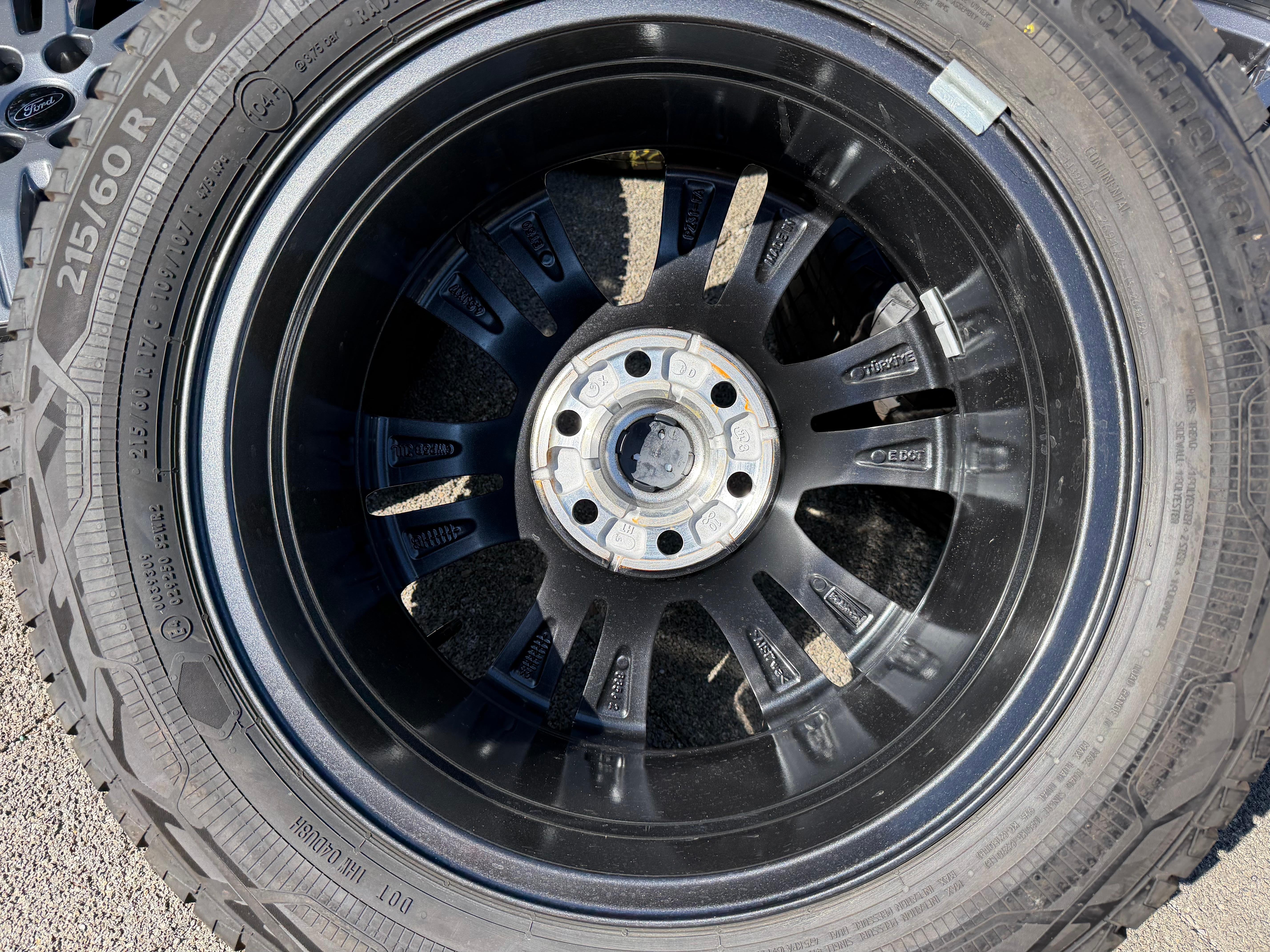 4 Original 17" Alu Sommerräder Ford Transit Tourneo Custom NXN Continental PZ31-FA RDKS