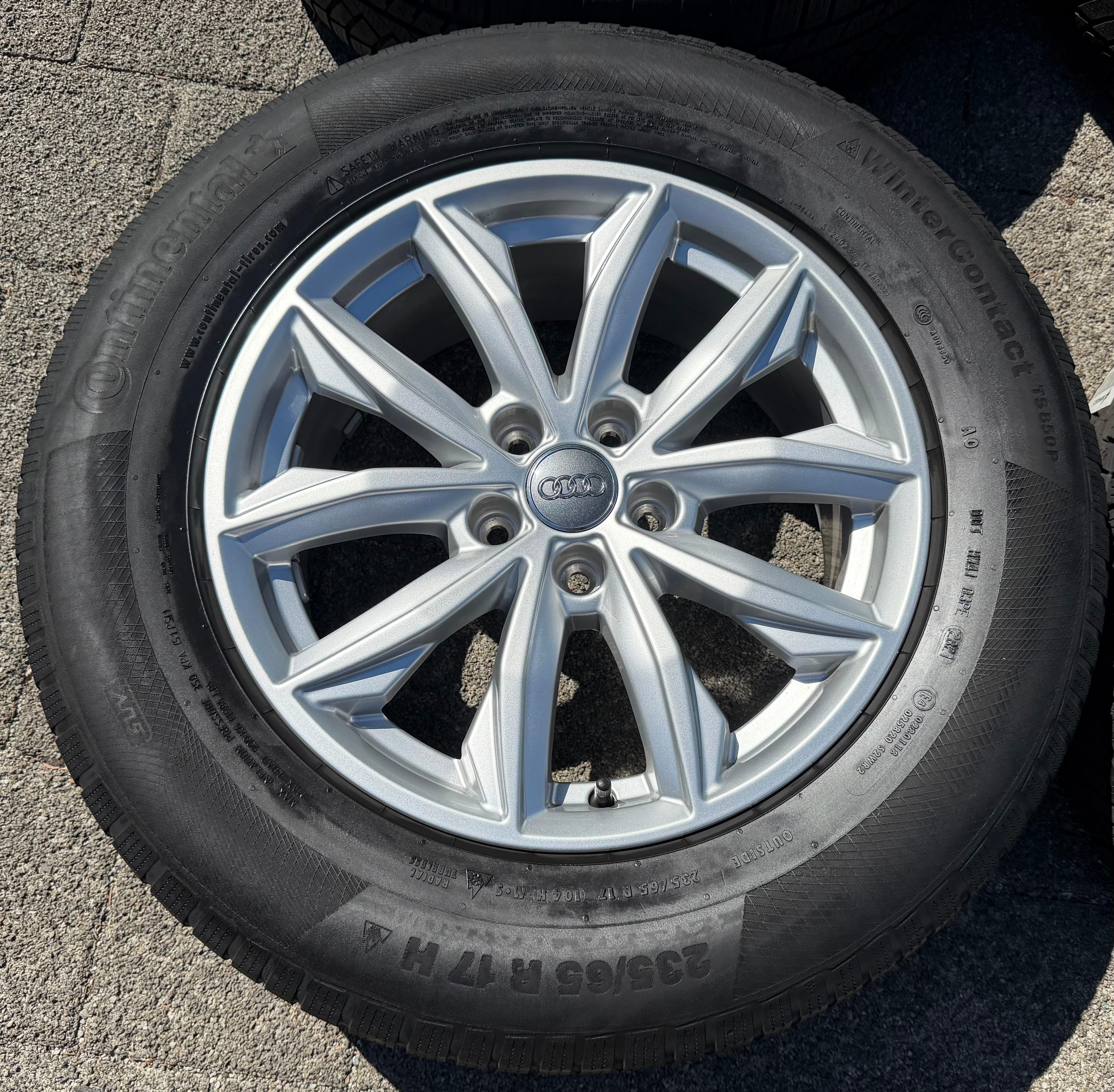 4 llantas de aleación originales de 17" para Audi Q5 FY 80A601025J 7x17 ET34