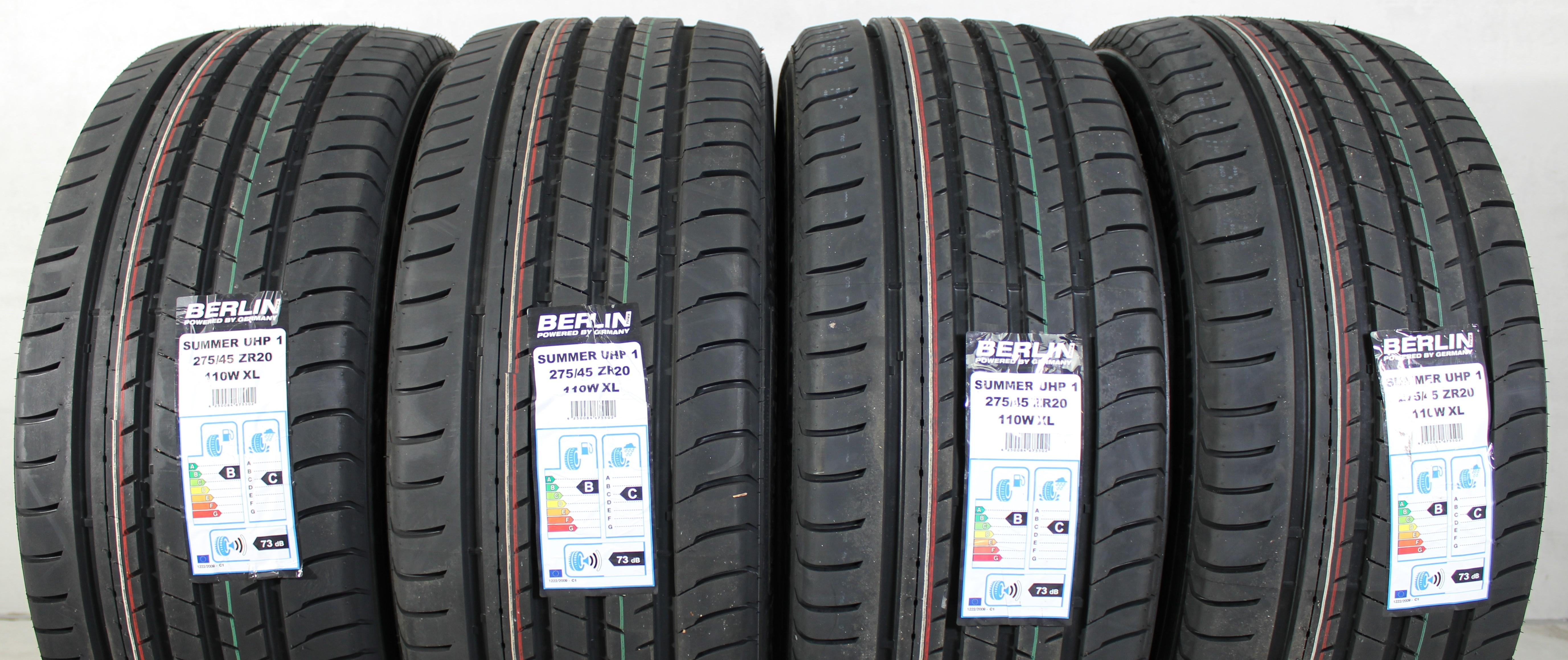 4 neumáticos de verano 275/45R20 110W Berlin Tires Summer UHP1 2019 XL
