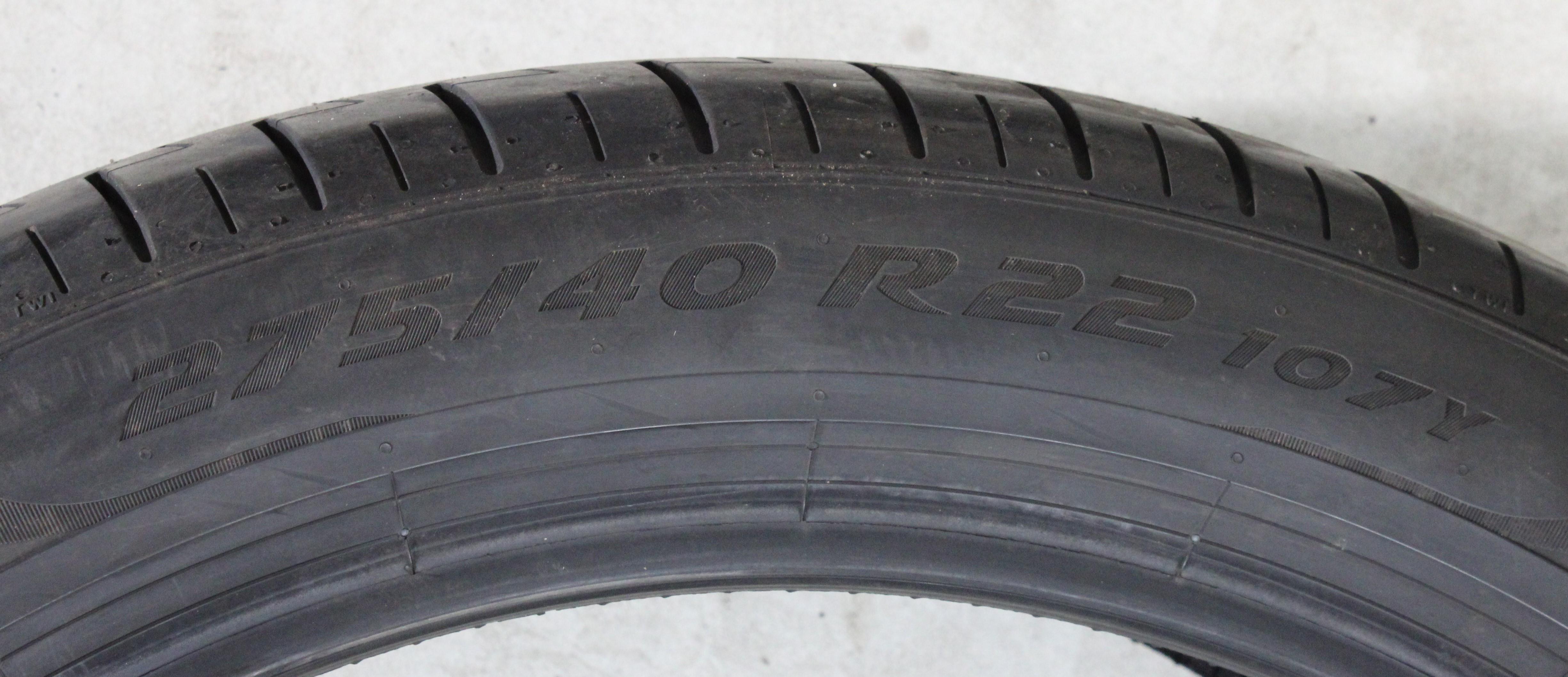 2 neumáticos de verano Pirelli Pzero PZ4 275/40R22 107Y * Elect 6-6,5 mm 2023 PNCS