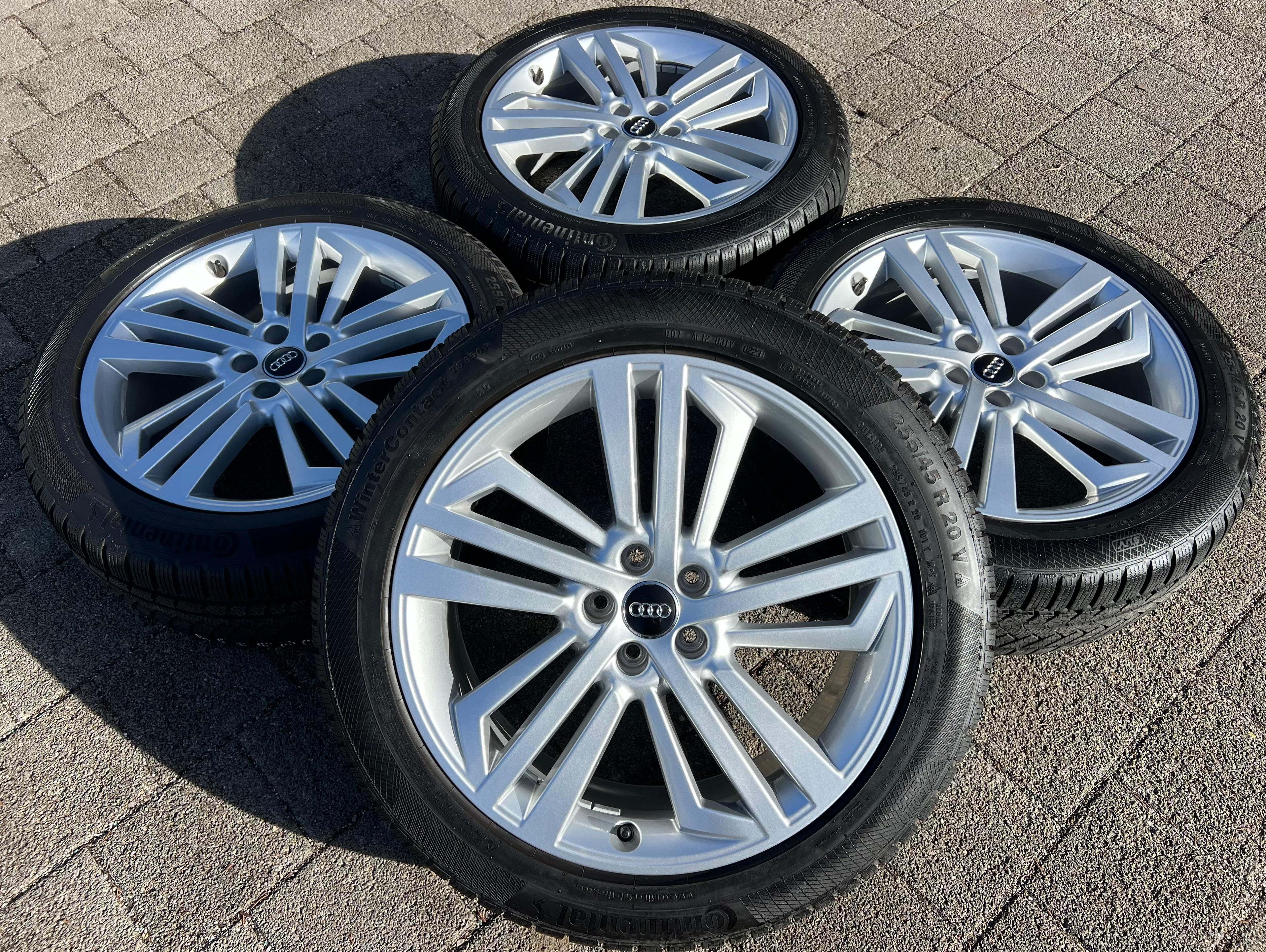 4 ORIGINAL 20" ALU WINTERRÄDER AUDI Q5 SQ5 FY 80A601025L 255/45R20 101V CONTINENTAL