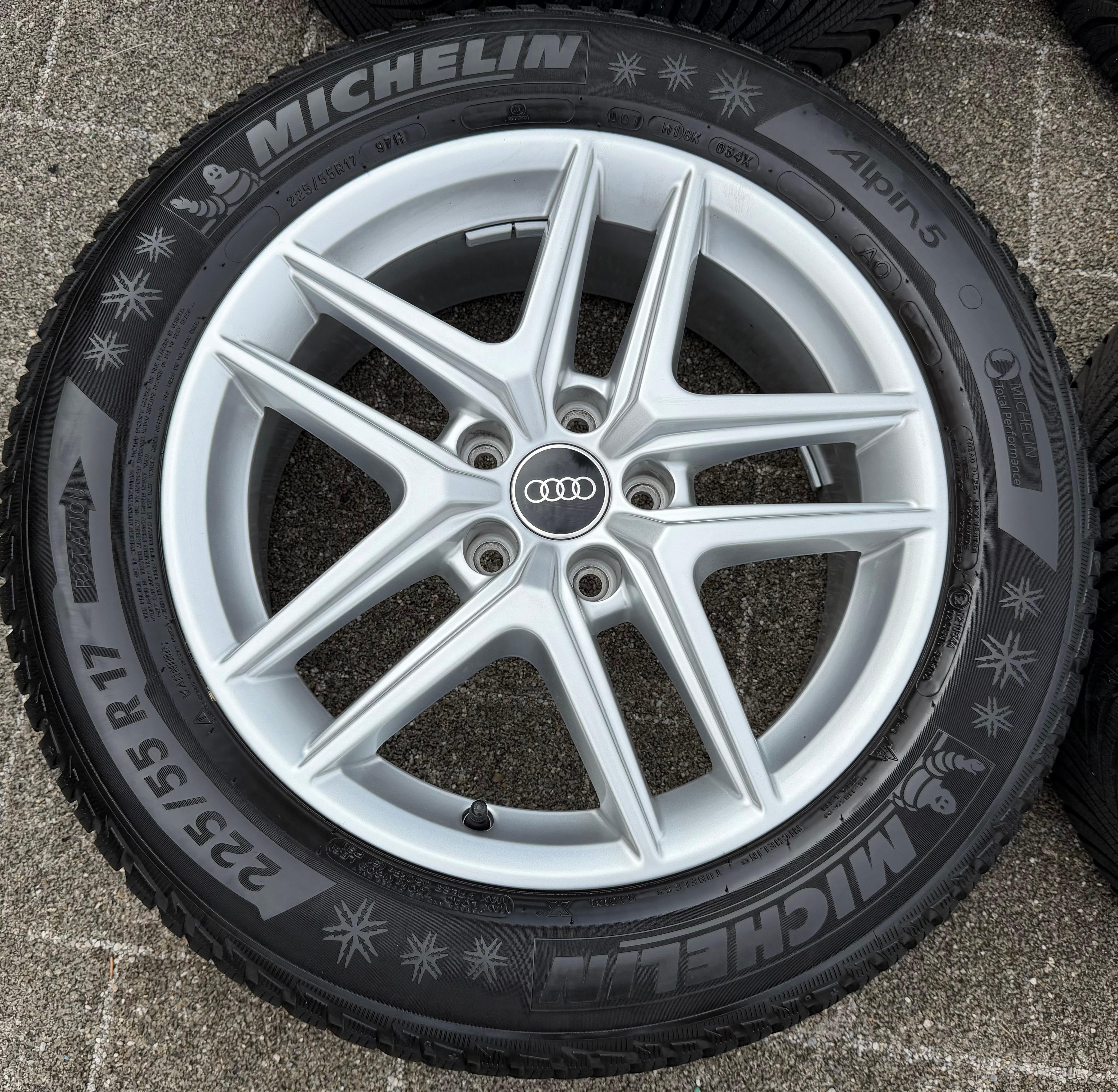 4 ORIGINAL 17" ALU WINTERRÄDER AUDI A4 ALLROAD 8W B9 225/55R17 97H 8W9601025D