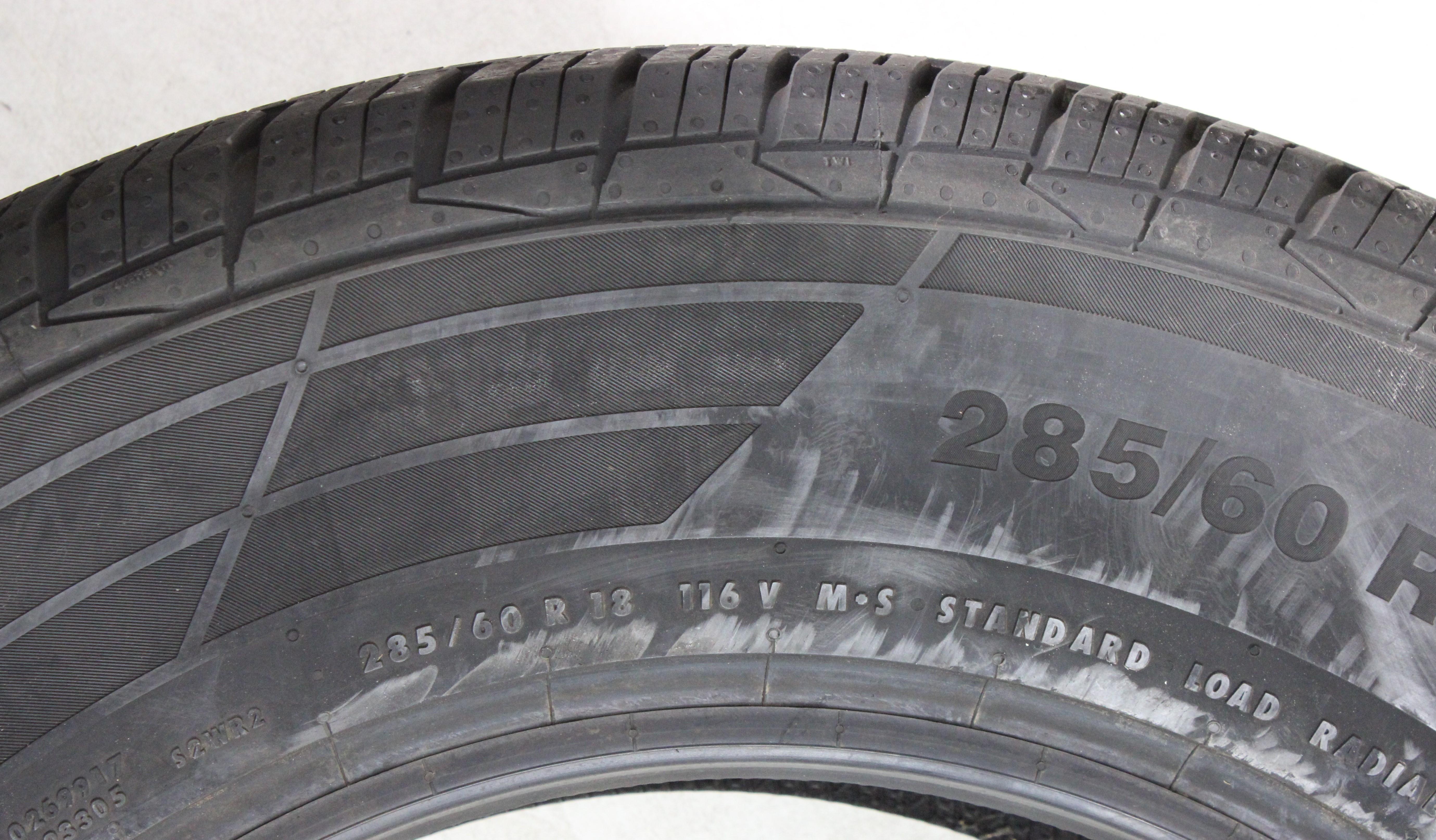 2 x 285/60R18 116V Sommerreifen Continental Cross Contact LX2 Volles Profil 2022