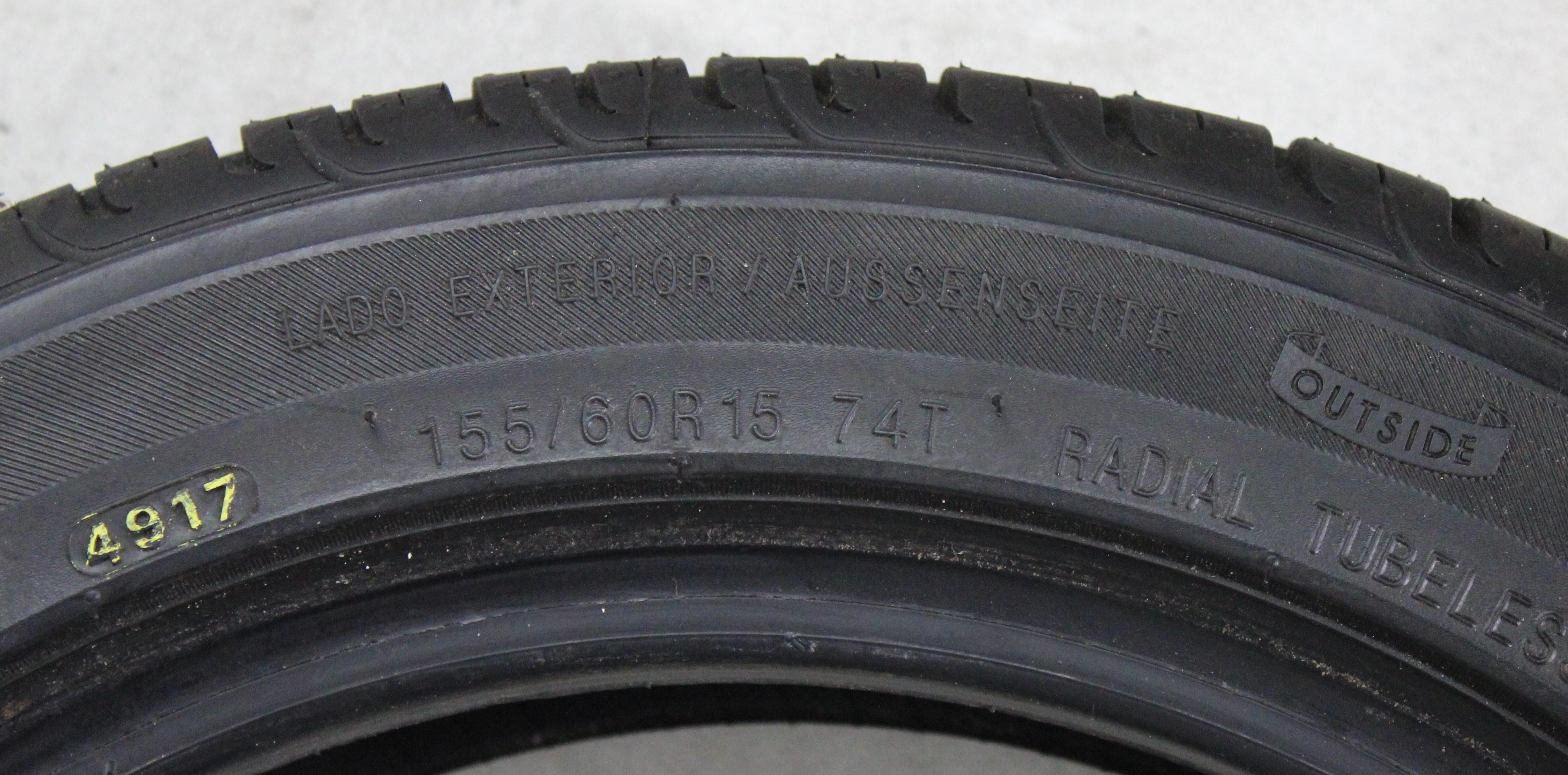 2 x 155/60R15 74T Sommerreifen Kumho Ecsta KH11 MO NEU 2015/2017