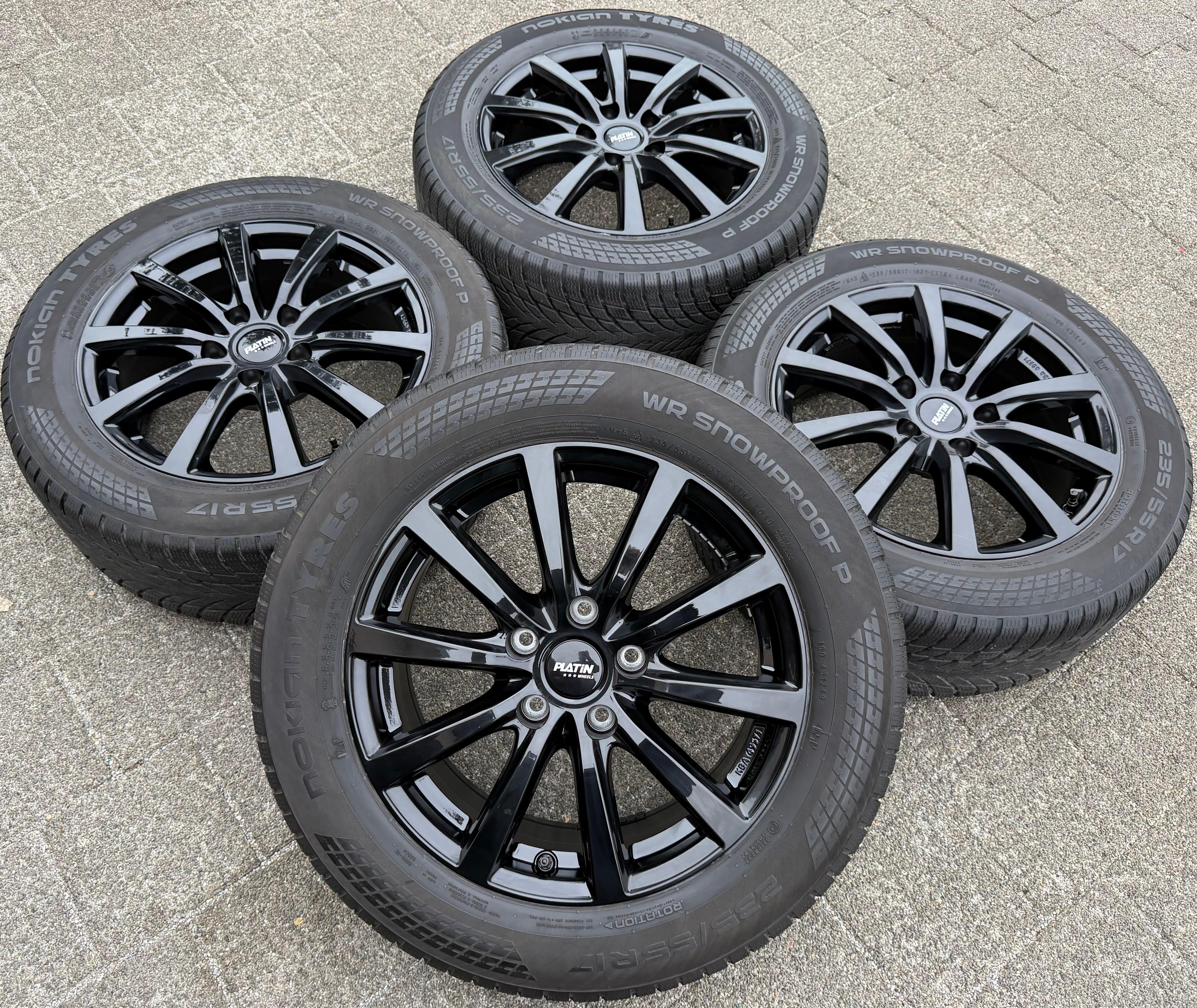 4 aluminium 17" winterwielen VW BUS T5 T6 T6.1 235/55R17 103V XL Nokian