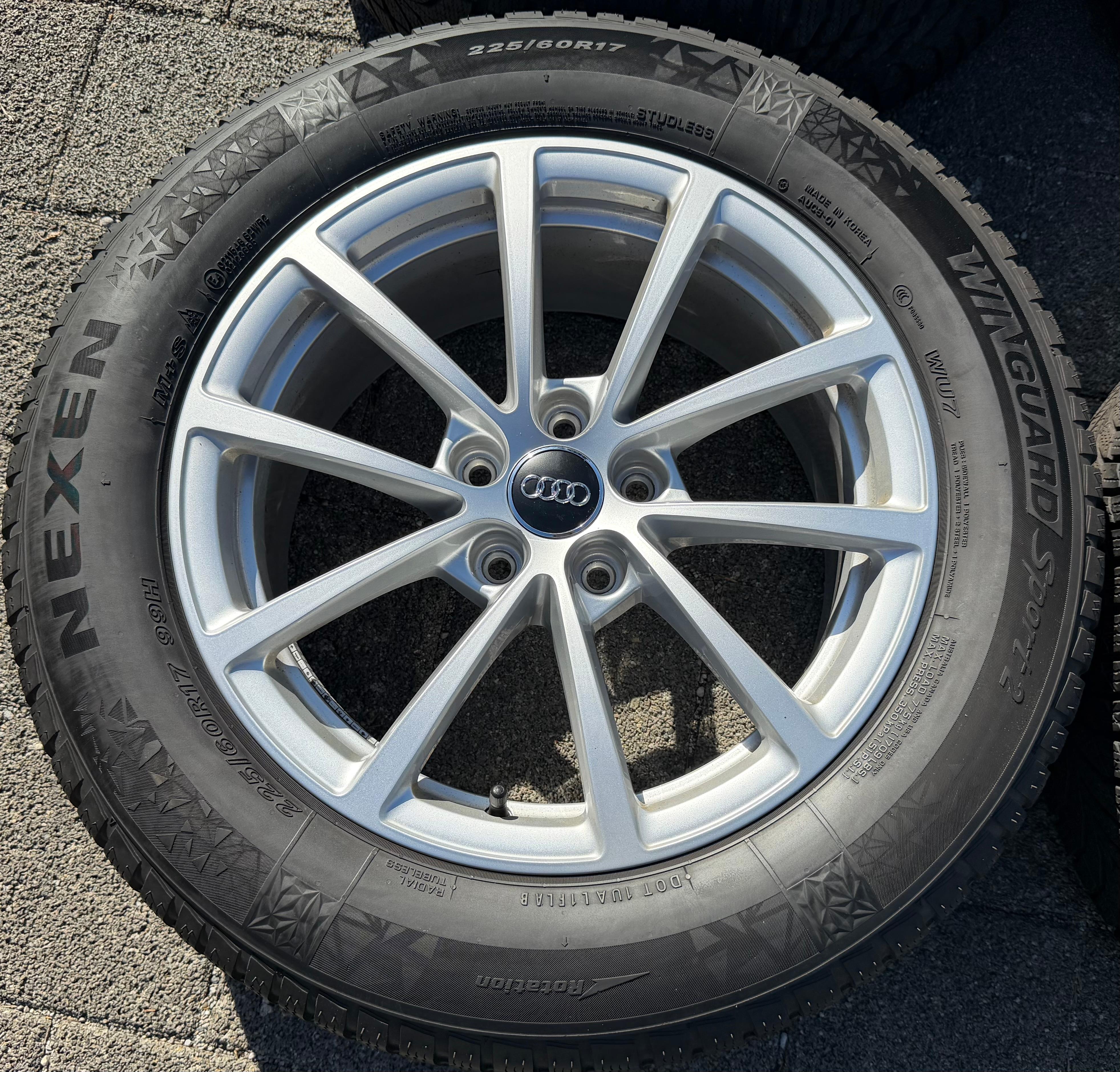 4 Original 17" Alu Winterräder Audi A6 4K C8 F2 225/60R17 99H 4K0601025 NEXEN