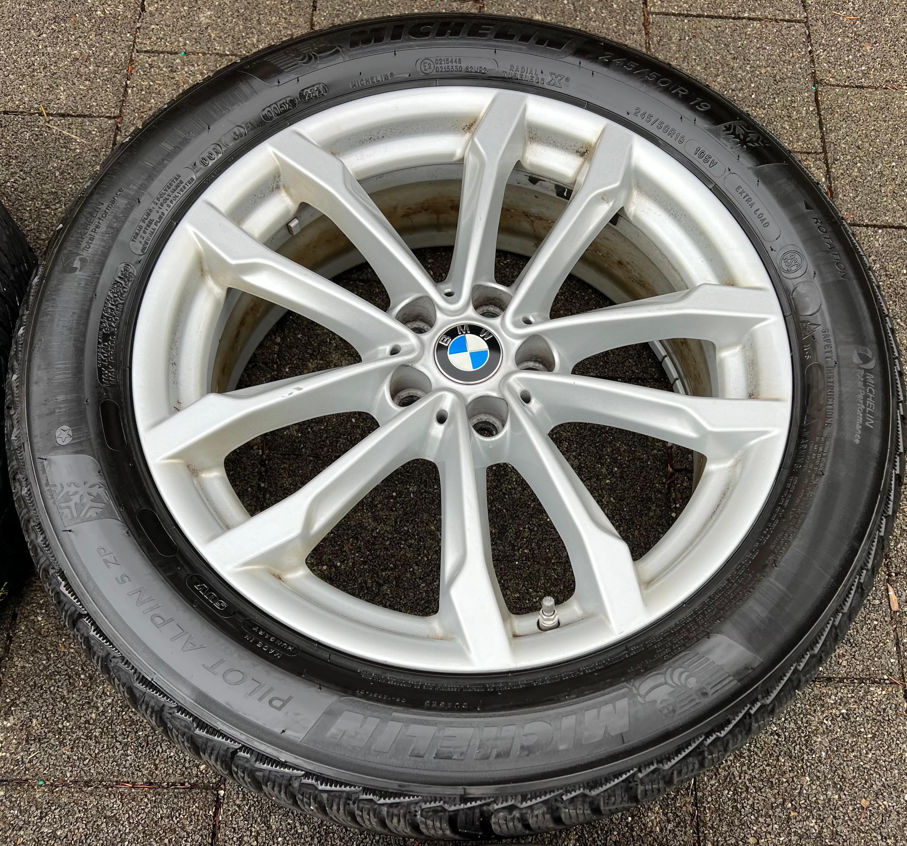 4 ROUES D'HIVER ORIGINALES 19" EN ALU BMW X3 G01 X4 G02 STYLING 691 MICHELIN RDKS FRANCO DOMICILE