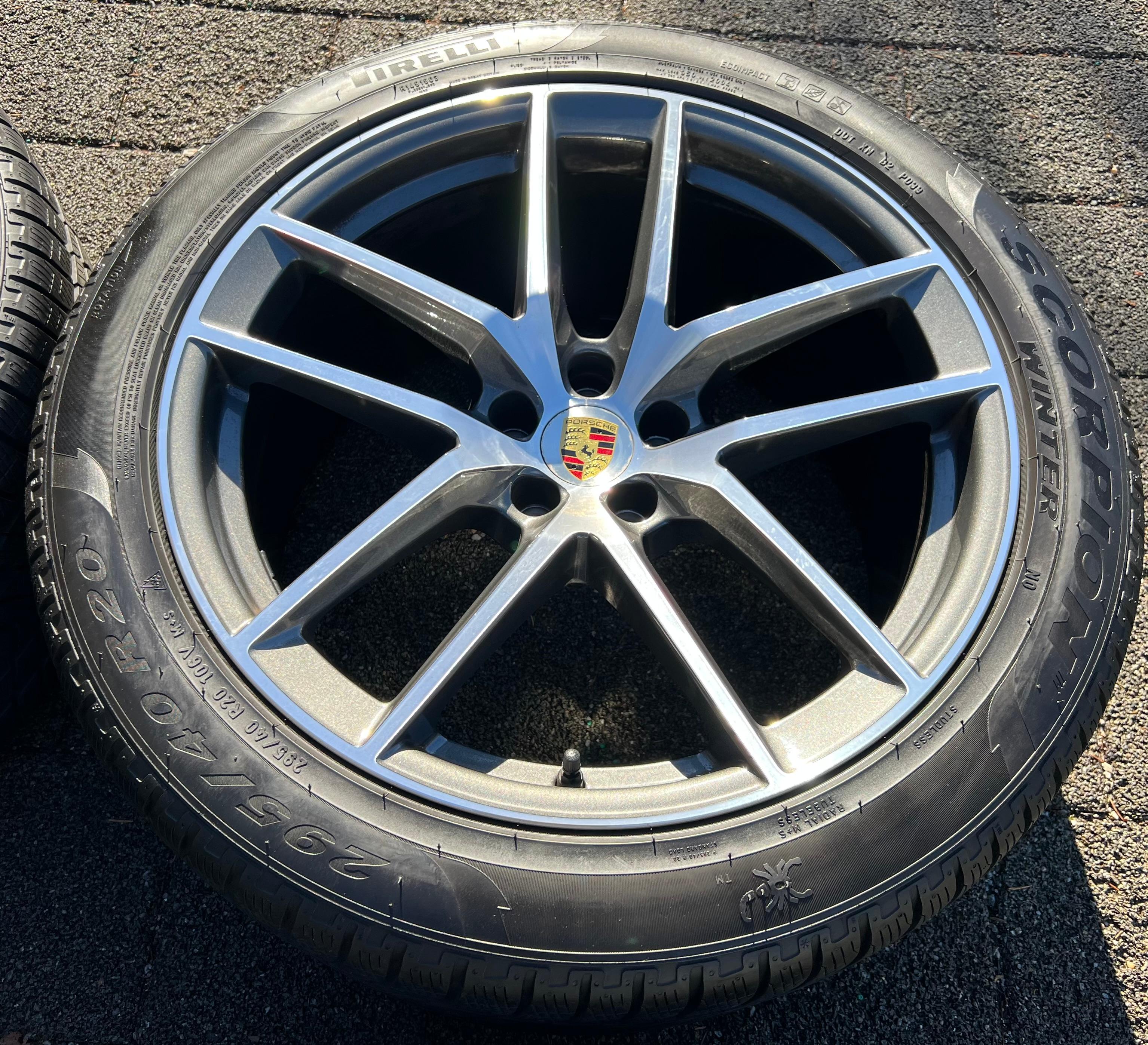 4 ORIGINAL 20" ALU WINTERRÄDER PORSCHE MACAN 265/45R20 104V 295/40R20 106V RDKS